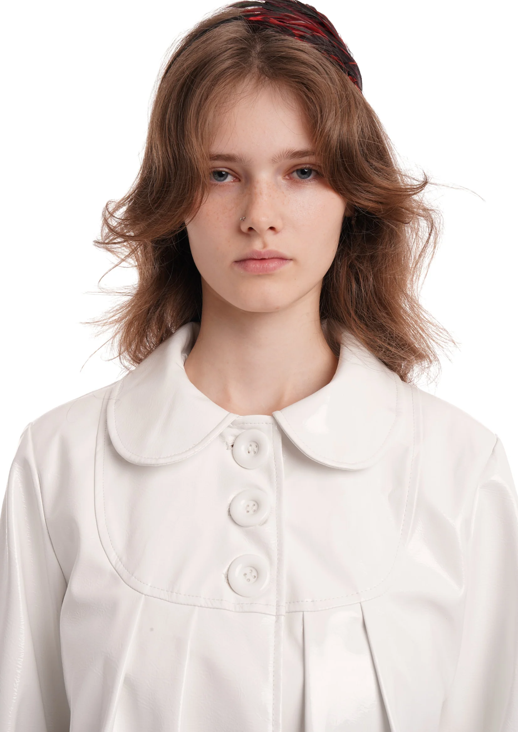 AFTER DARK COAT IN WHITE GLOSS - Image 3