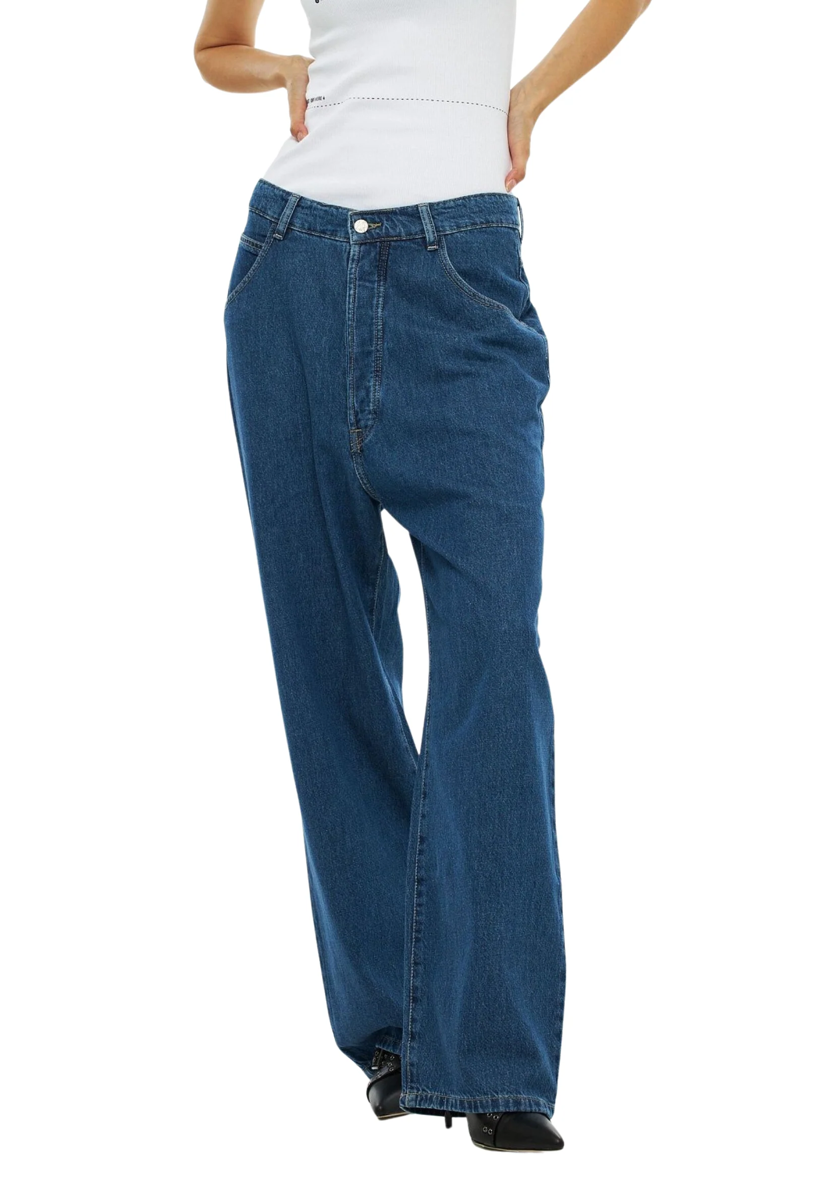 BAGGY JEANS IN BLUE DENIM - Image 3