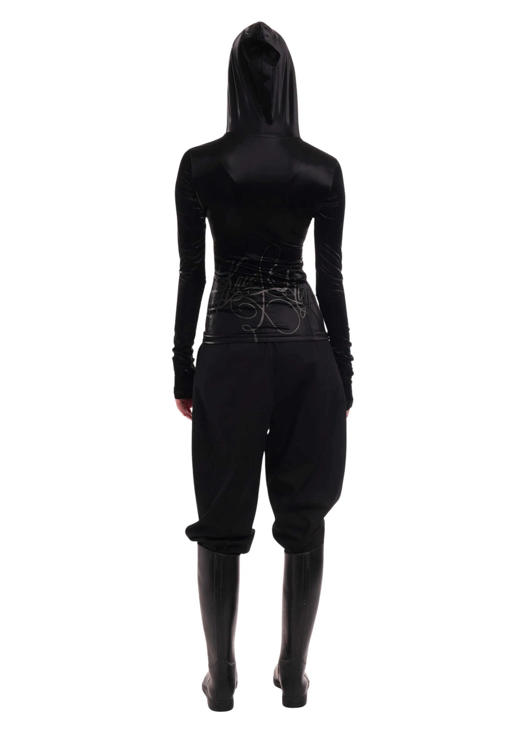 THE BELLA TOP IN BLACK GLOSS - Image 6