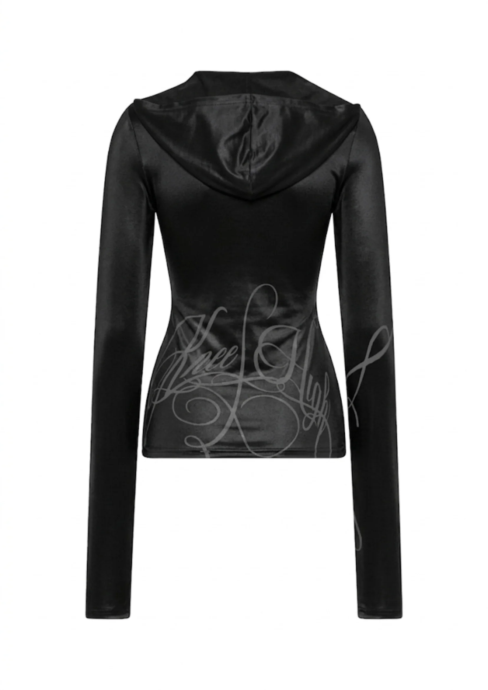 THE BELLA TOP IN BLACK GLOSS - Image 8