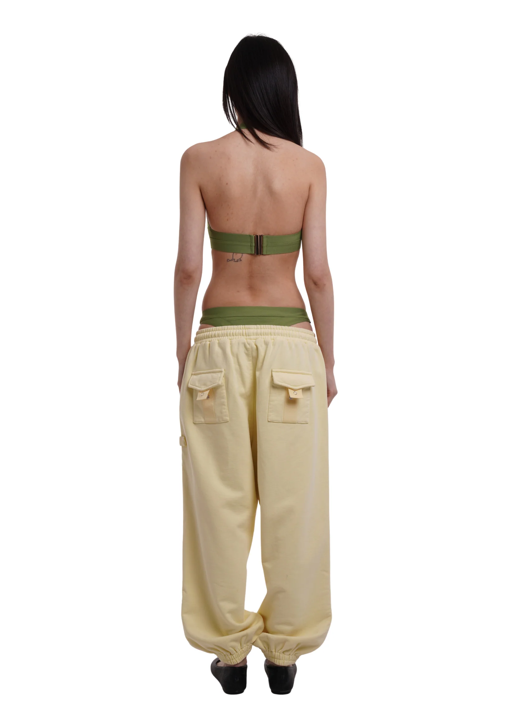 BOUND SWIMSUIT IN KHAKI - Image 4