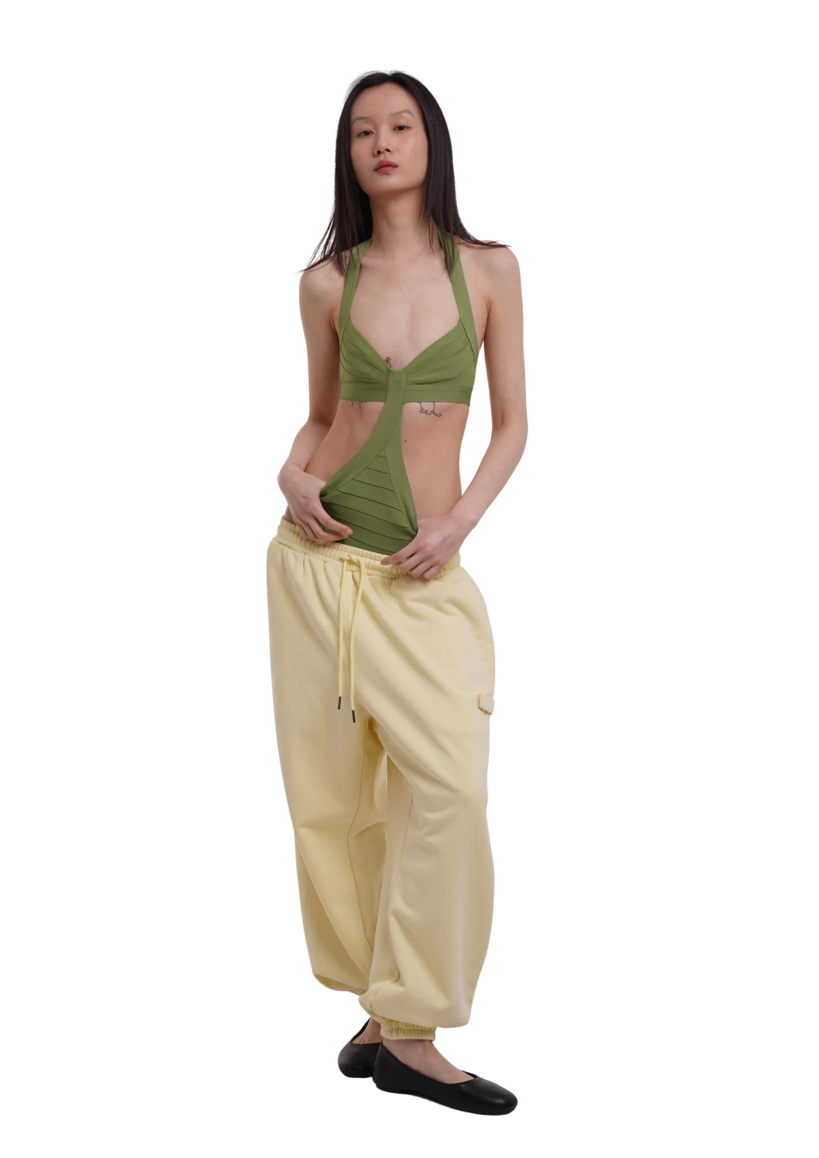 BOUND SWIMSUIT IN KHAKI - Image 6