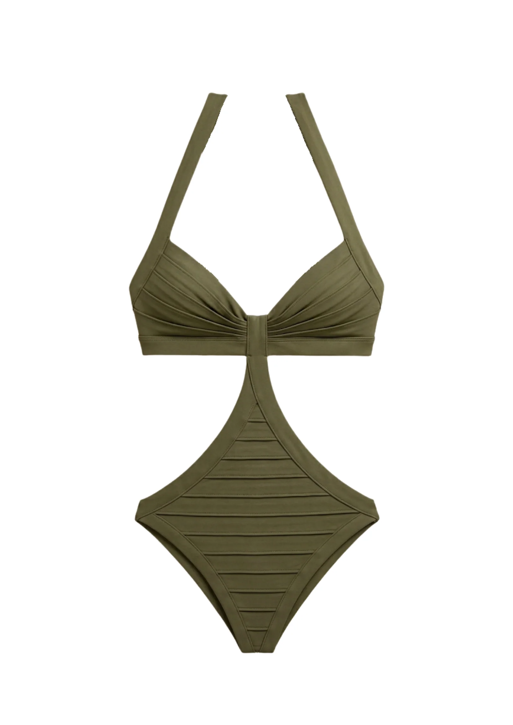 BOUND SWIMSUIT IN KHAKI - Image 7