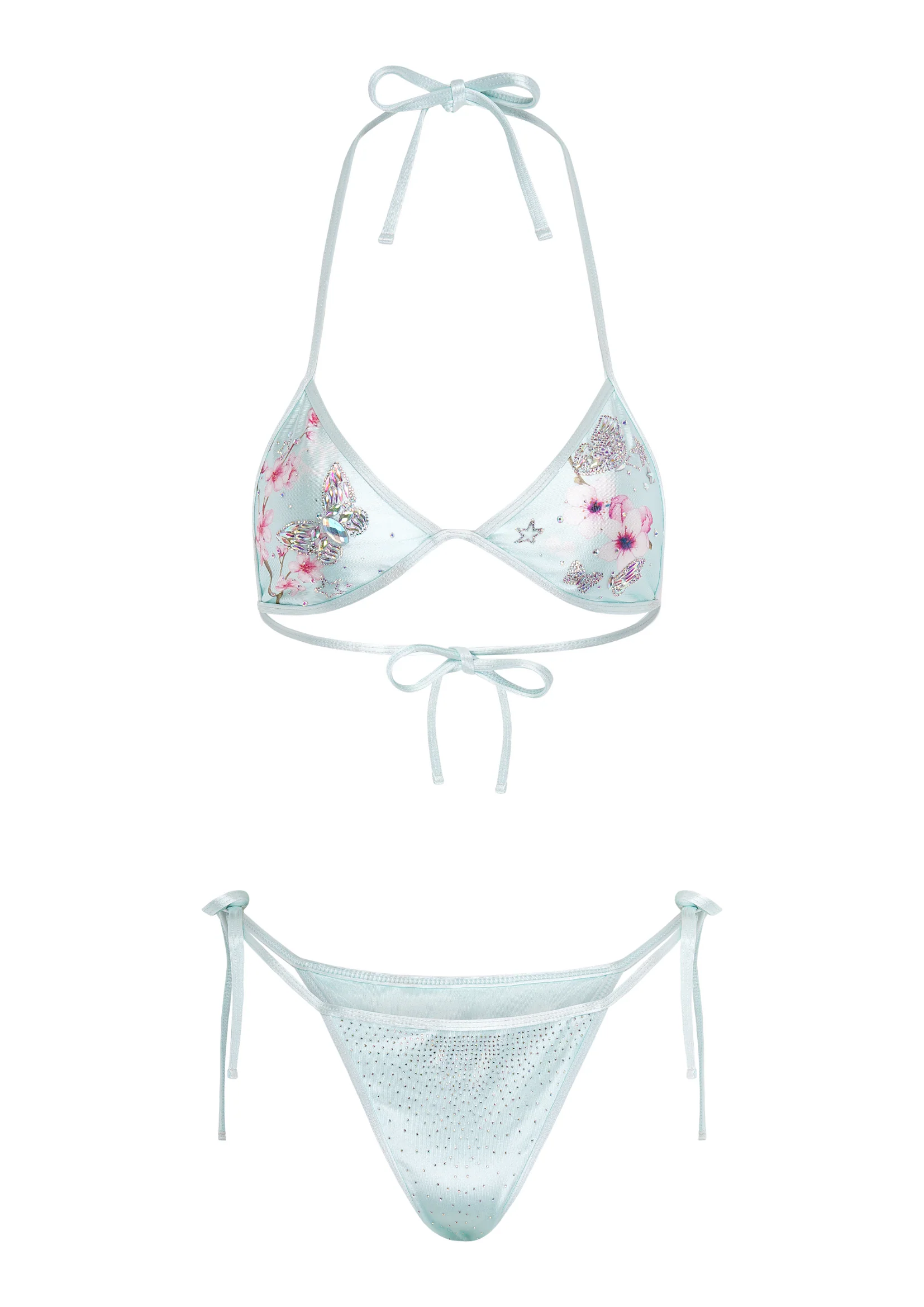 BUTTERFLY BIKINI IN AQUA BLUE