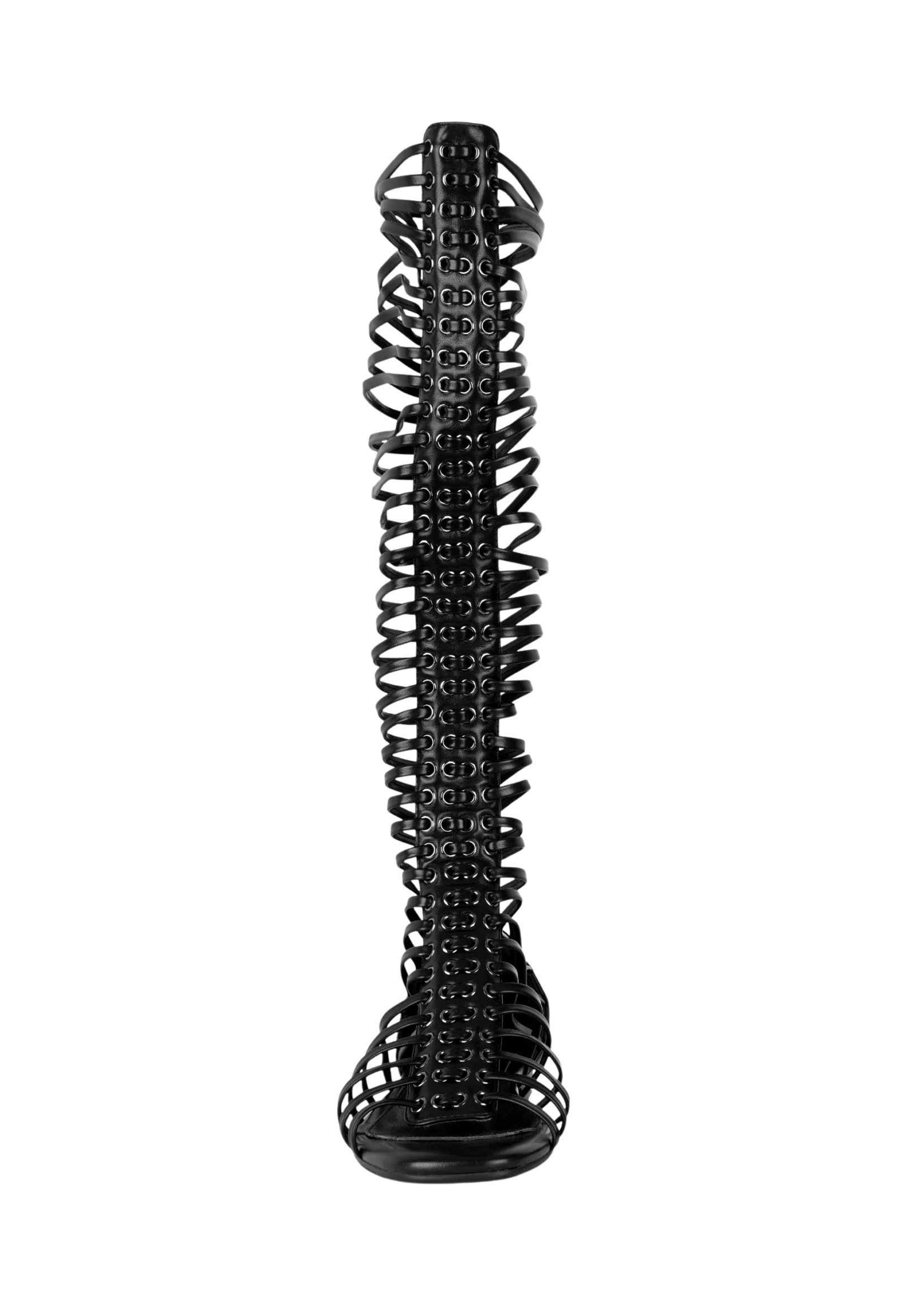 CAGED SANDALS IN BLACK - Image 3