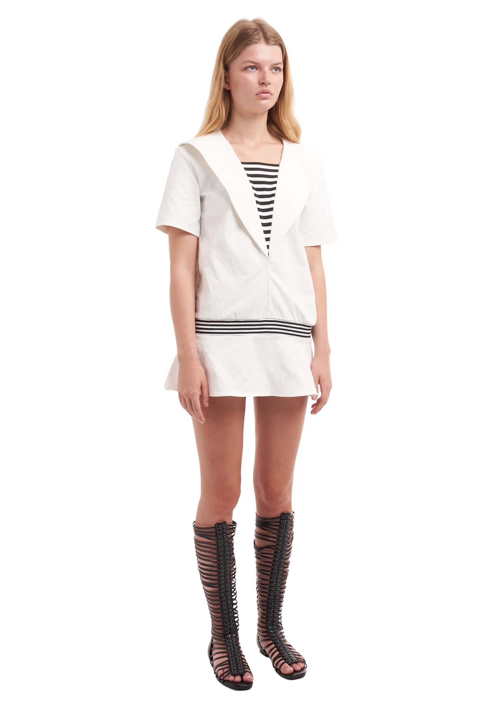 CAPTAIN DRESS IN WHITE - Image 3