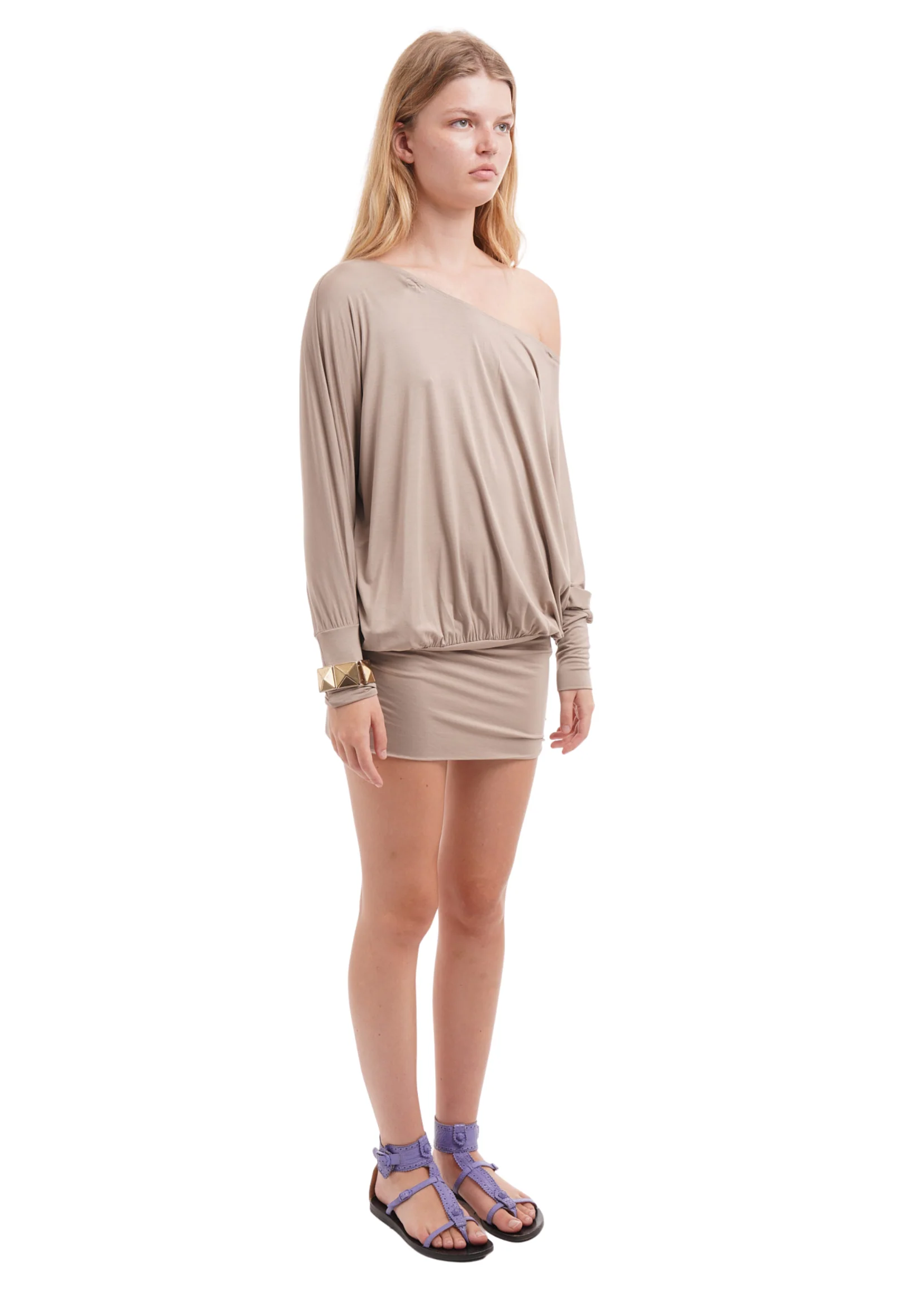 CHARLI DRESS IN MOCHA - Image 2