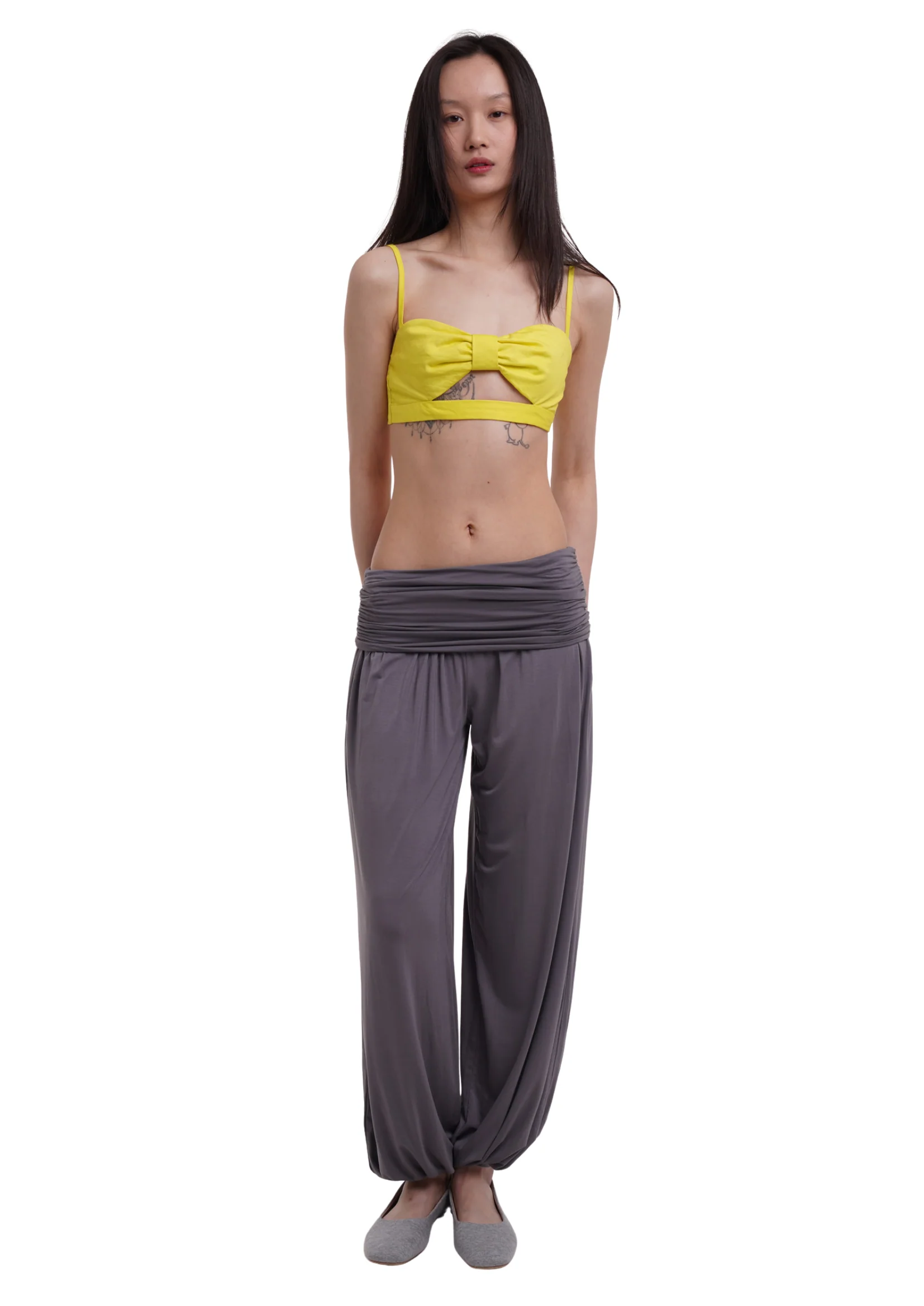 CHARLI LONG TROUSERS IN SMOKE - Image 4