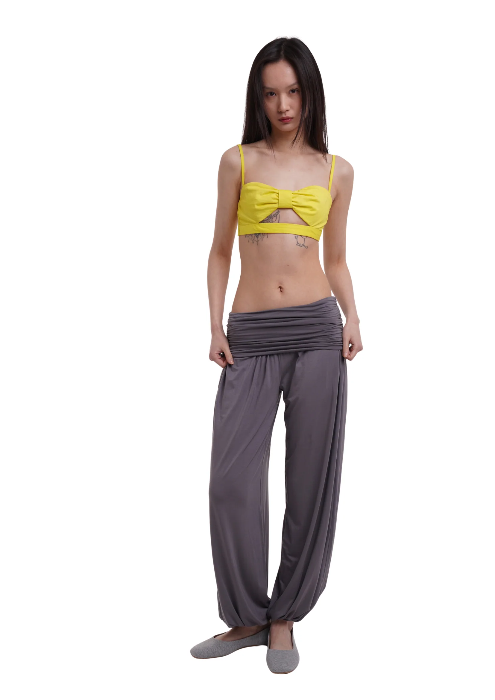 CHARLI LONG TROUSERS IN SMOKE - Image 6