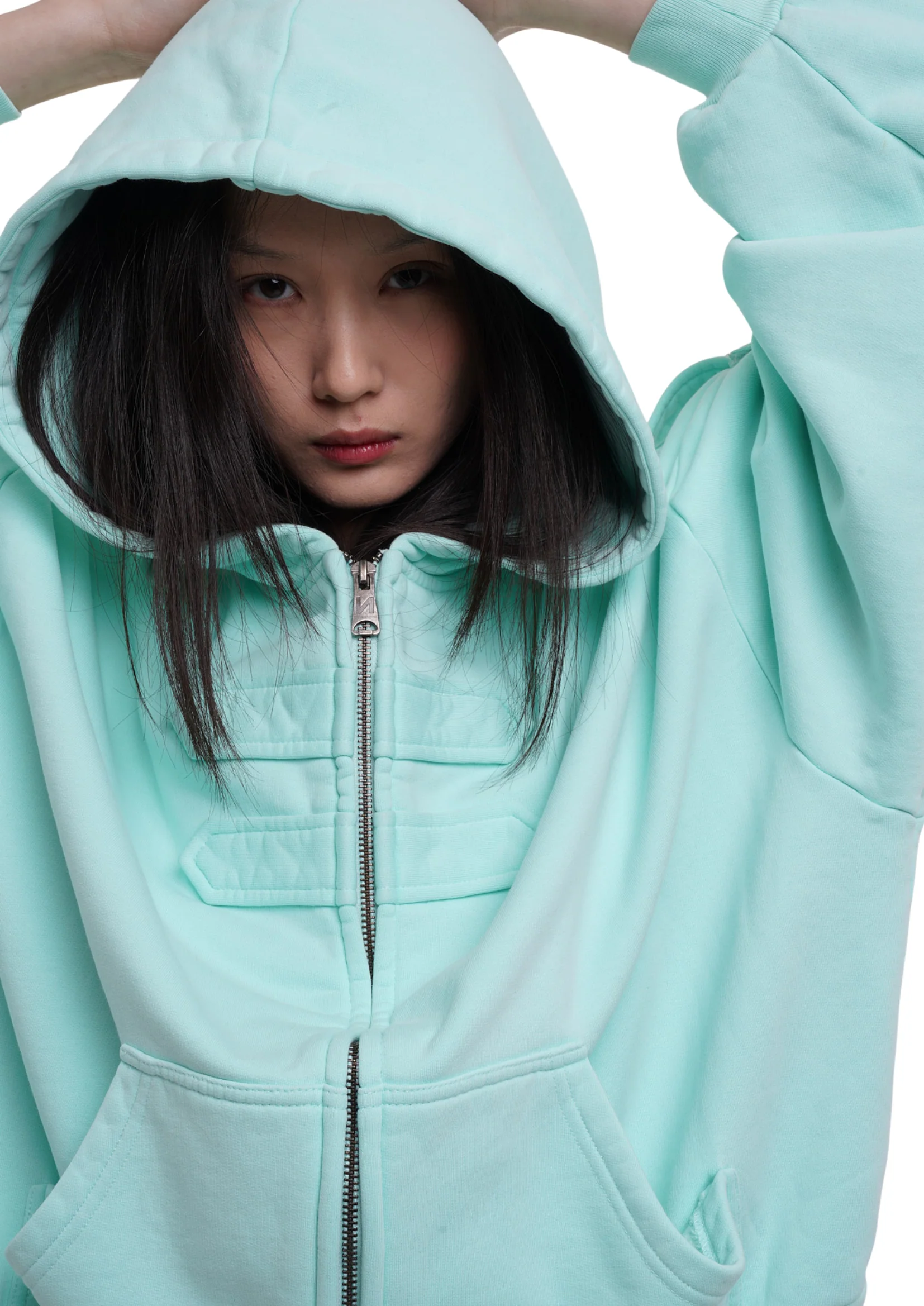 COVER HOODIE IN ICE - Image 5