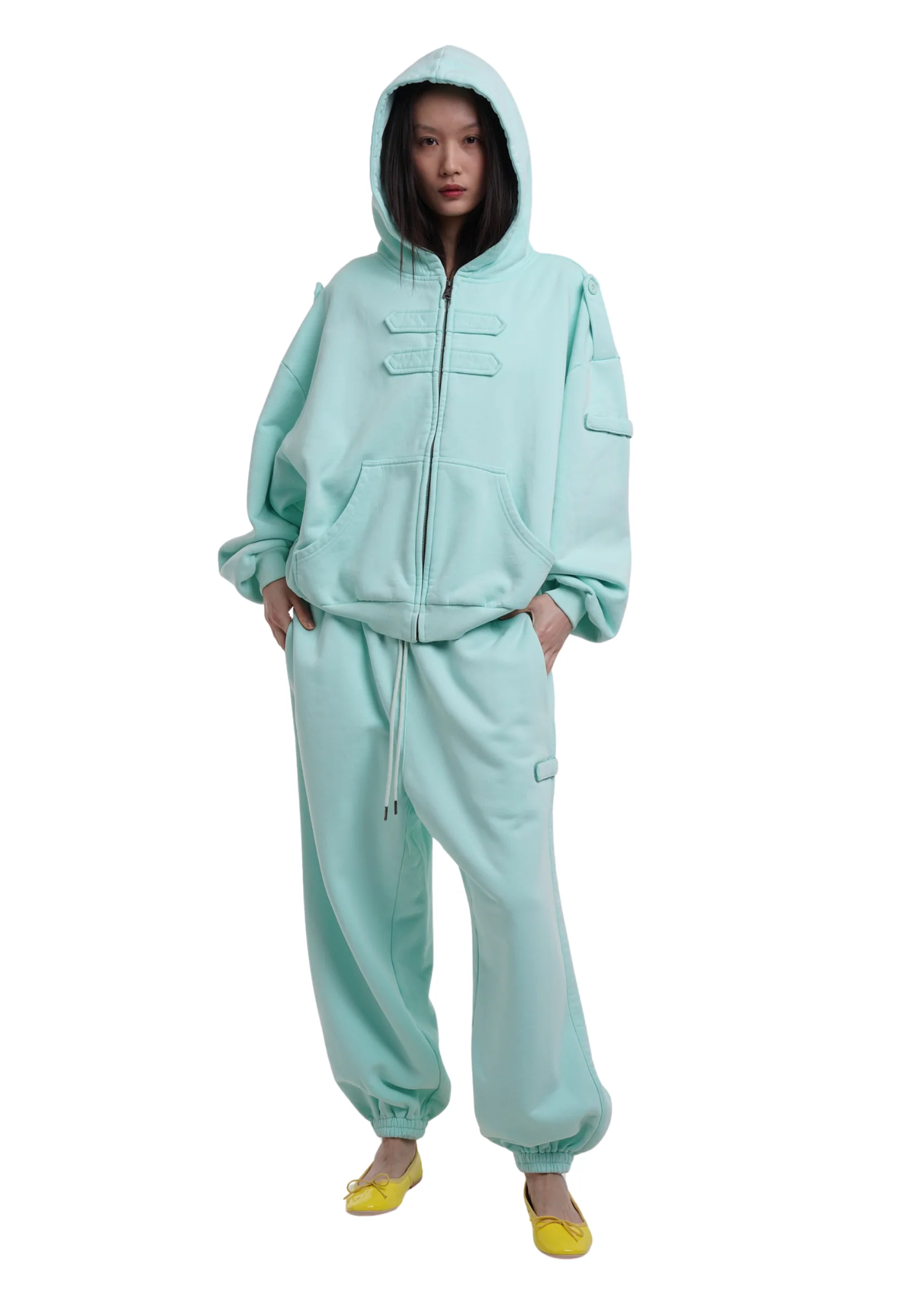 COVER HOODIE IN ICE - Image 9