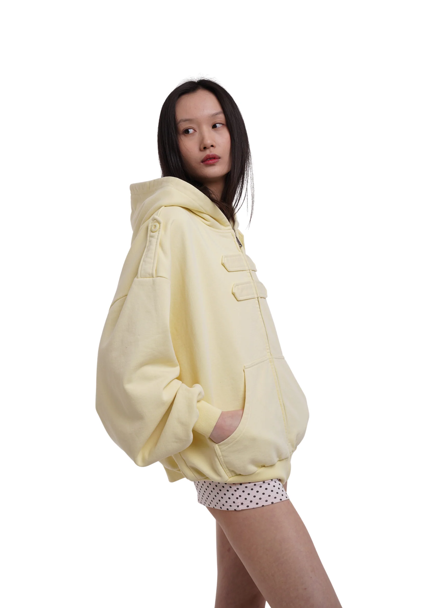 COVER HOODIE IN LEMON - Image 10