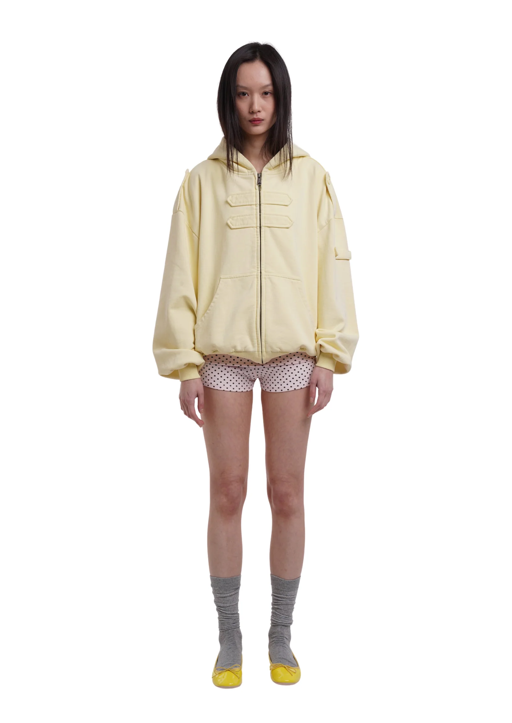 COVER HOODIE IN LEMON - Image 2