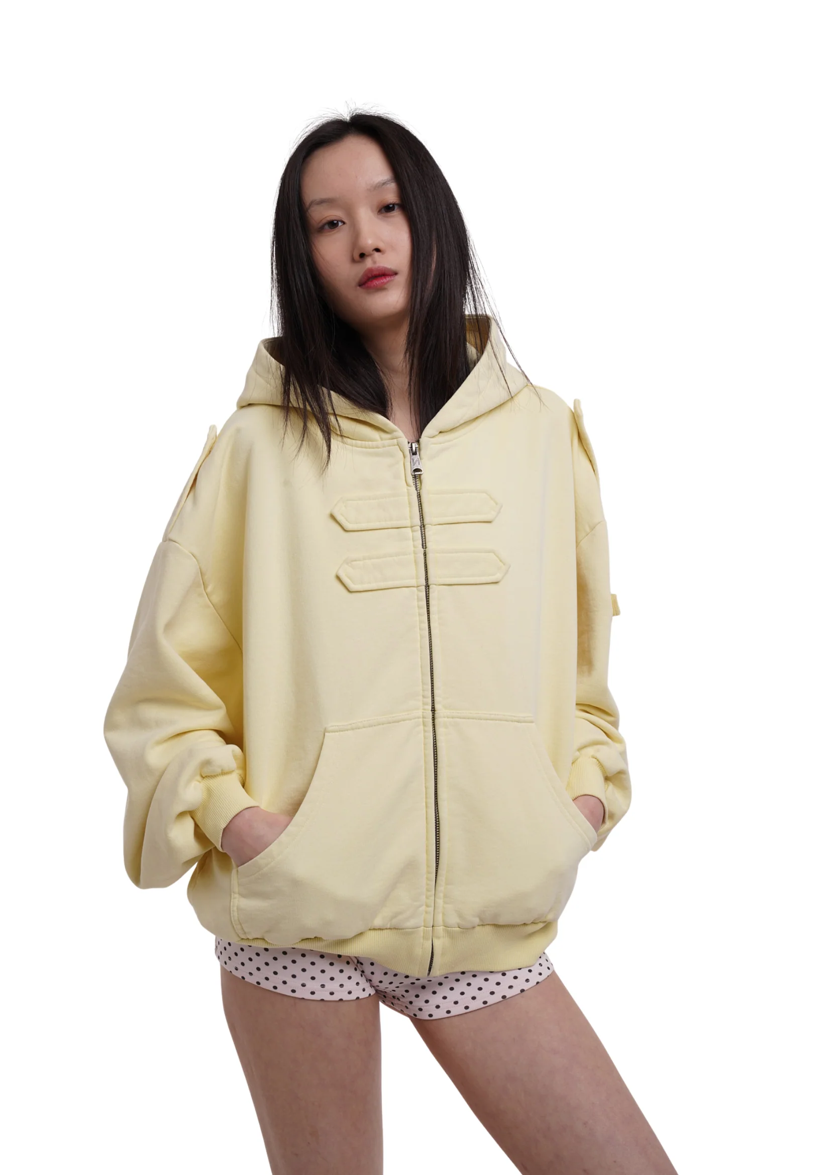 COVER HOODIE IN LEMON - Image 3