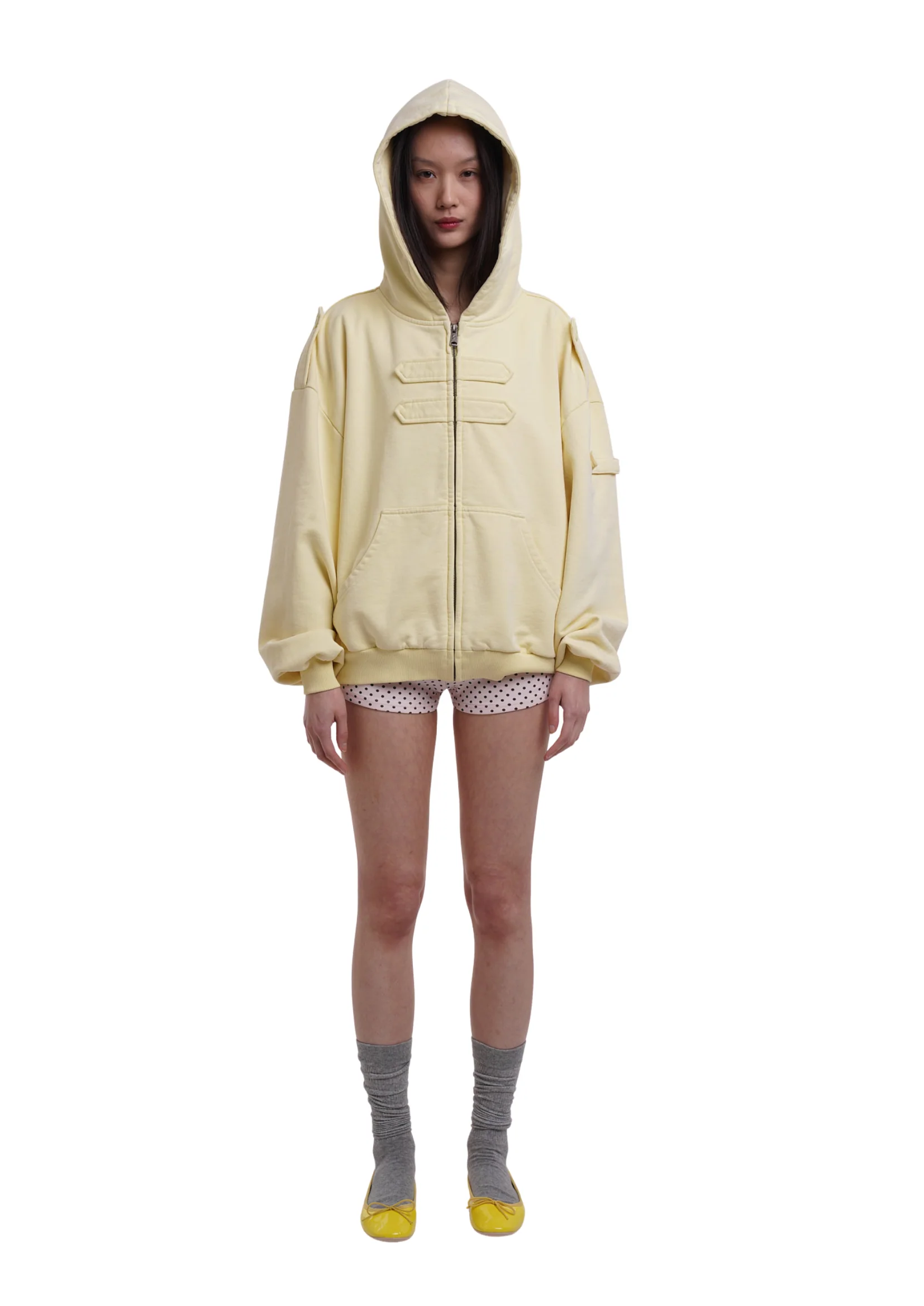 COVER HOODIE IN LEMON - Image 9