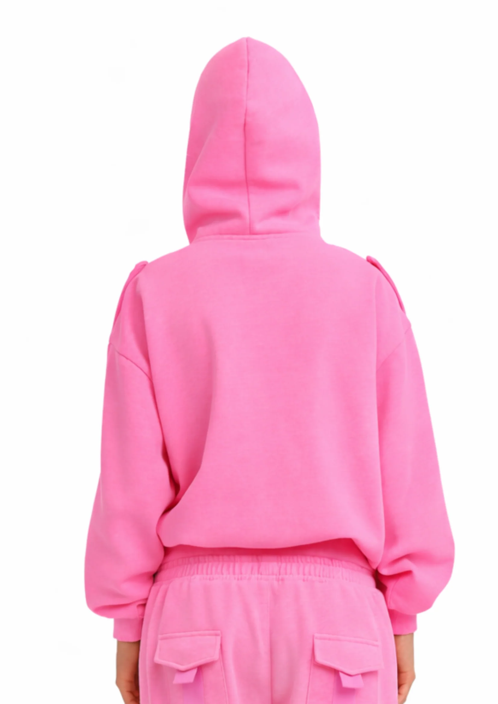 COVER HOODIE IN WORN ROSIE PINK - Image 5