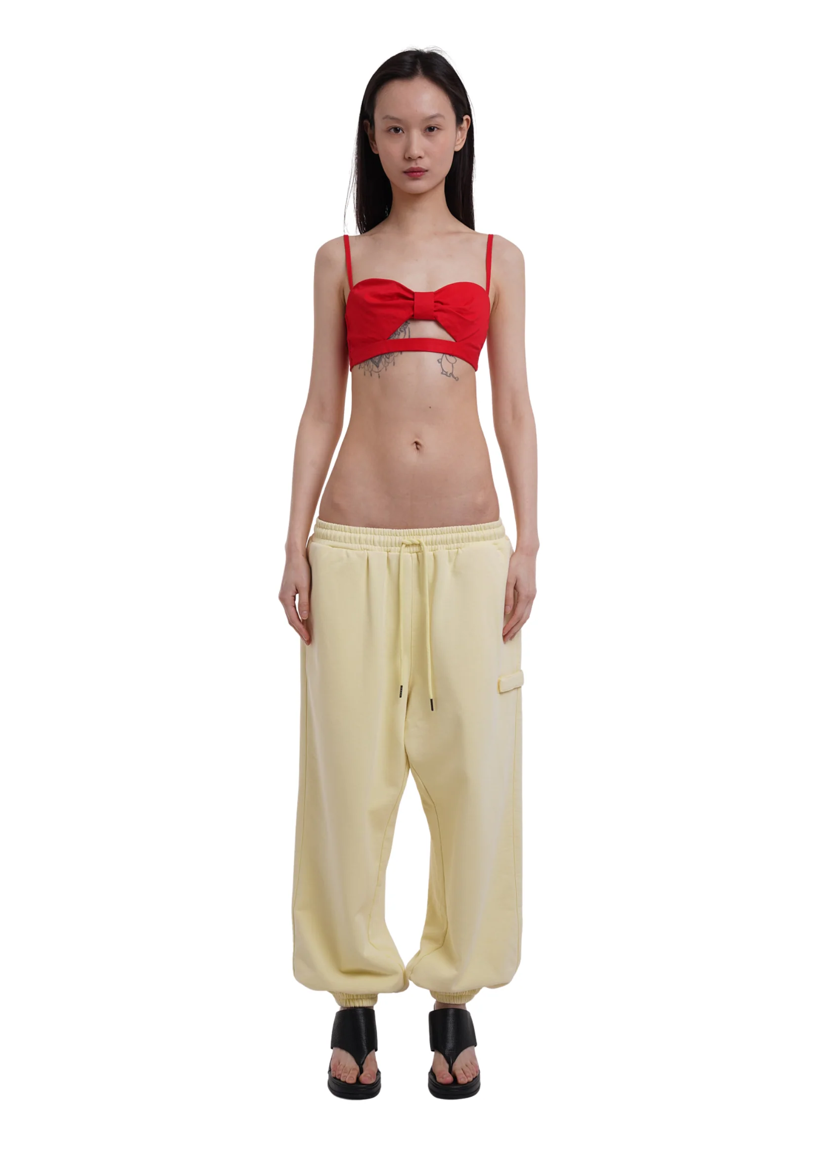 COVER TRACK PANTS IN LEMON - Image 2