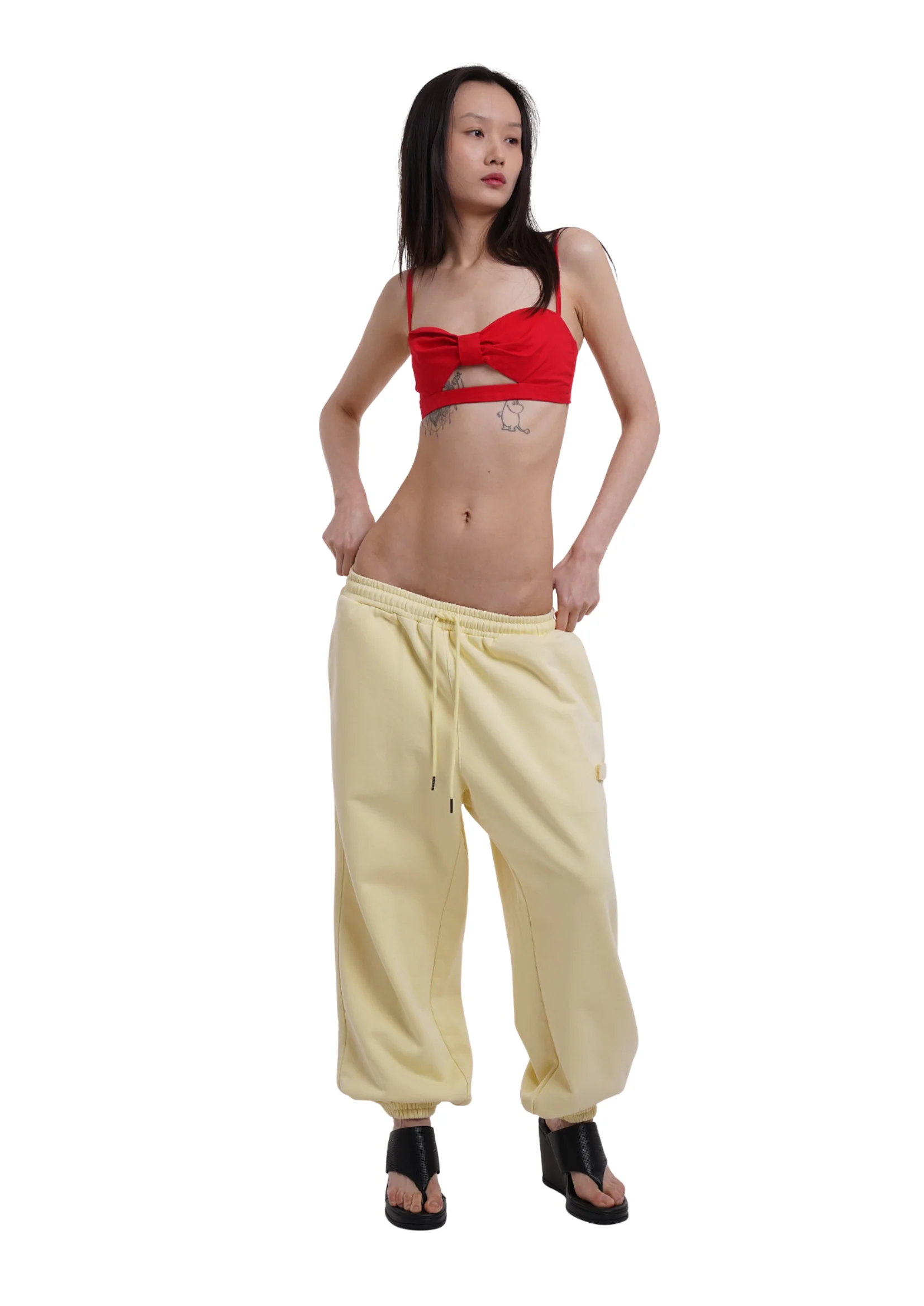 COVER TRACK PANTS IN LEMON - Image 5