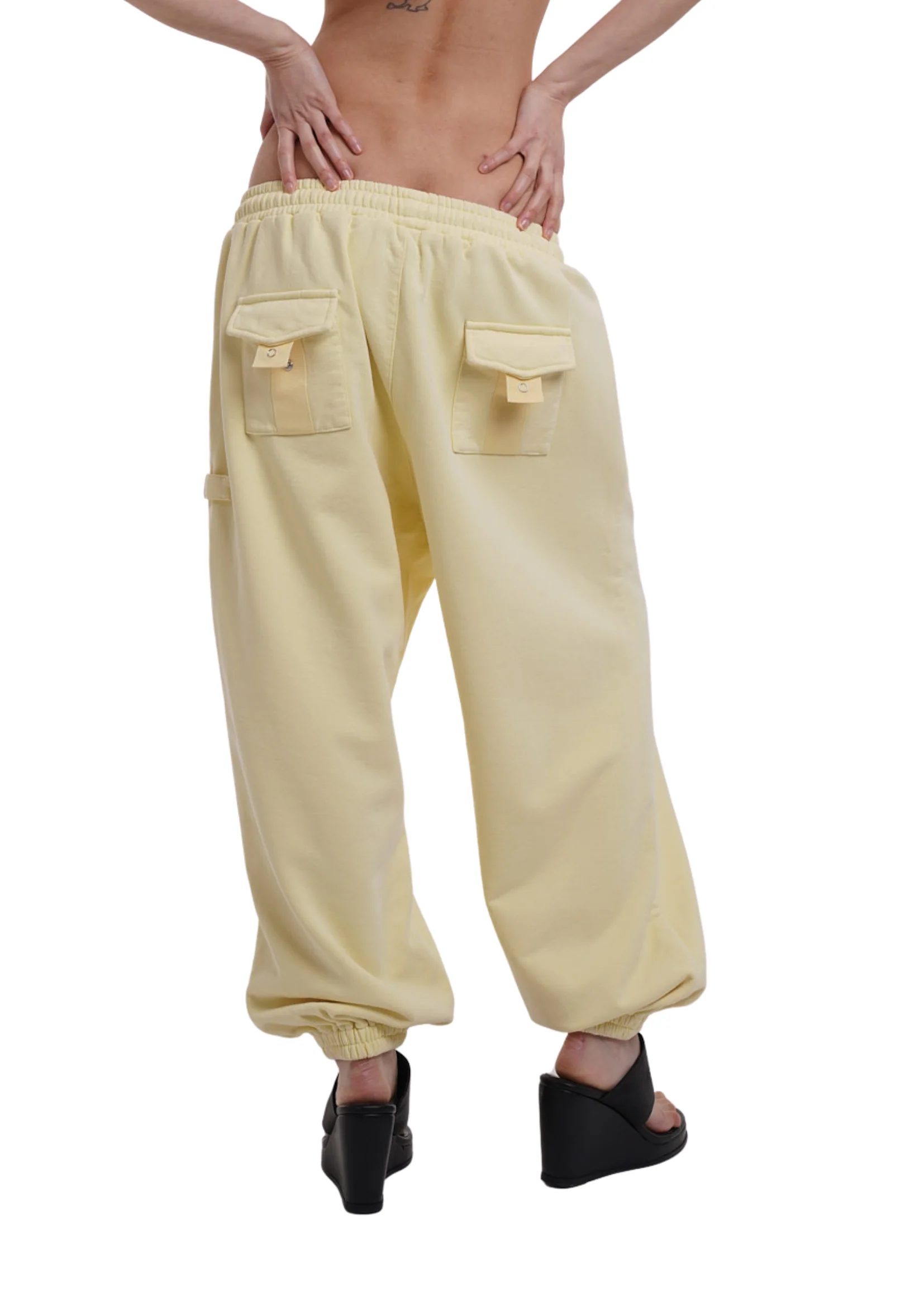 COVER TRACK PANTS IN LEMON - Image 6
