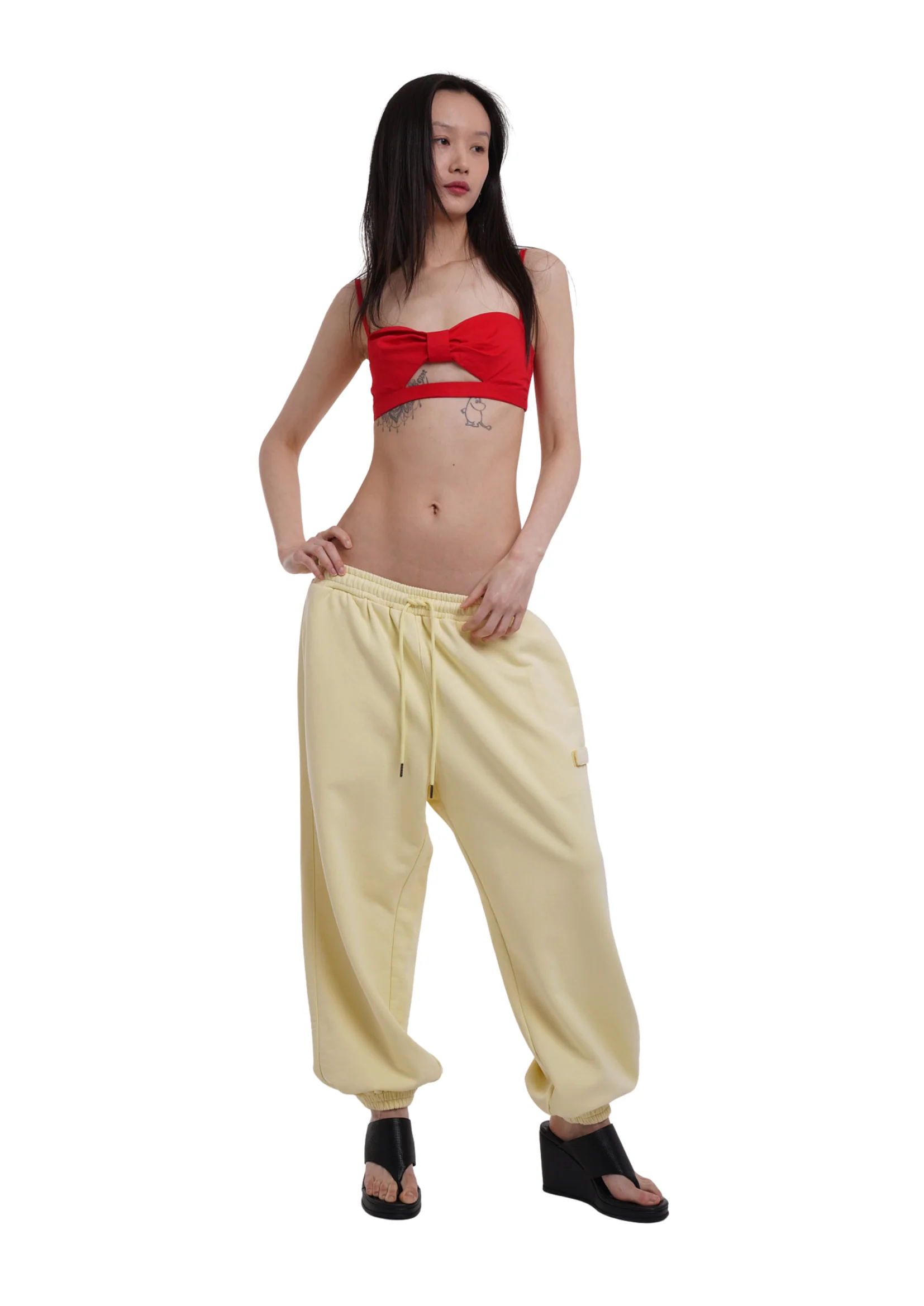 COVER TRACK PANTS IN LEMON - Image 8