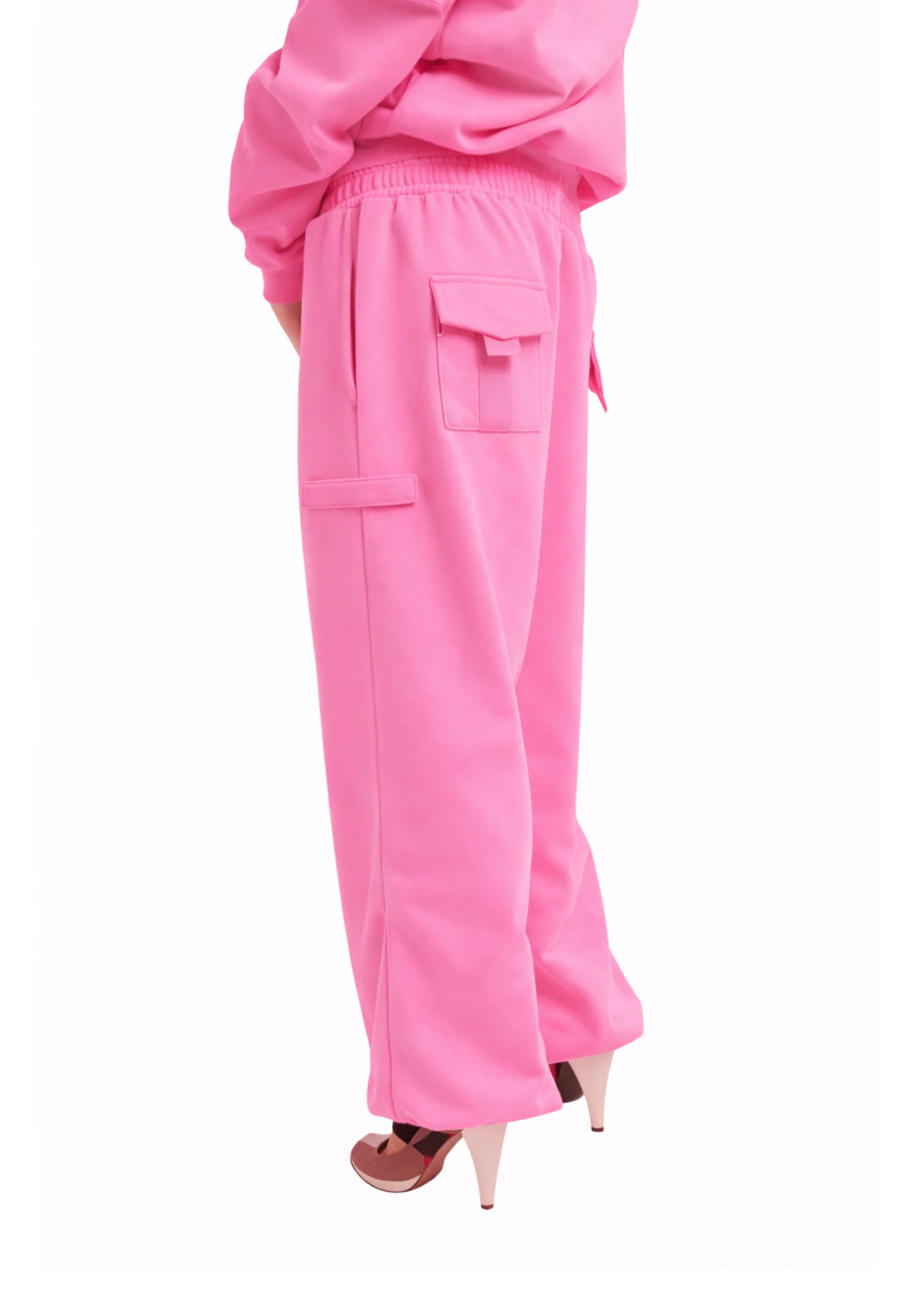 COVER TRACK PANTS IN WORN ROSIE PINK - Image 4