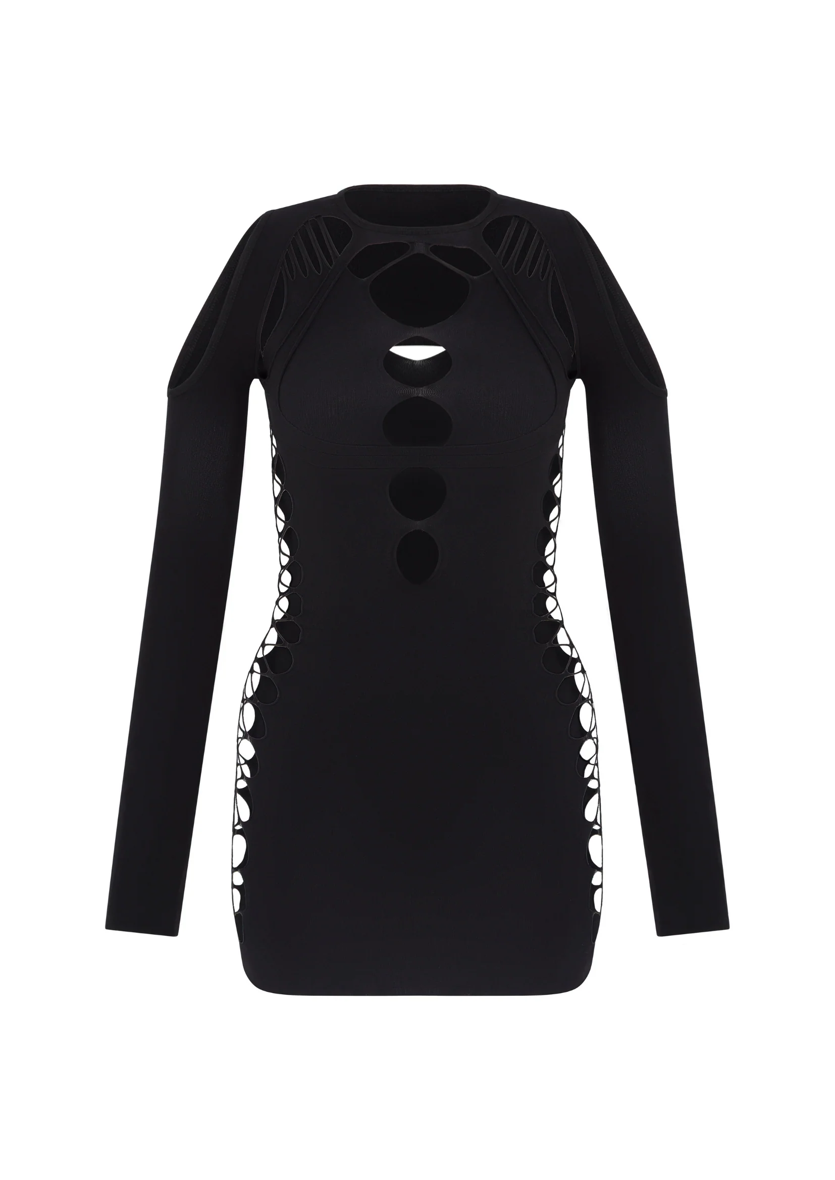 CROSSWIRE SHAPEWEAR DRESS IN BLACK