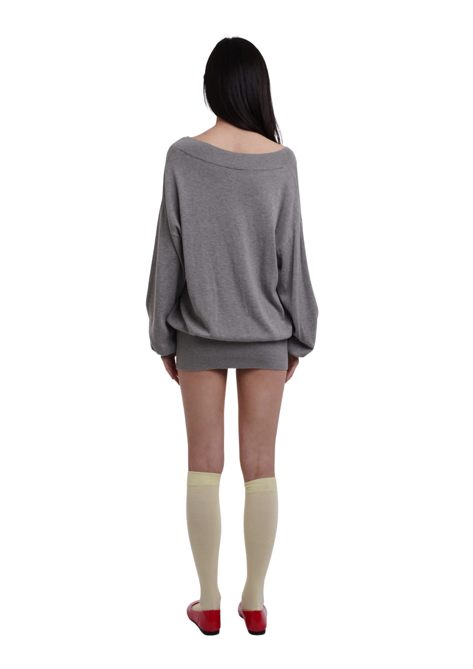 DEEP JUMPER IN GREY MARL - Image 3