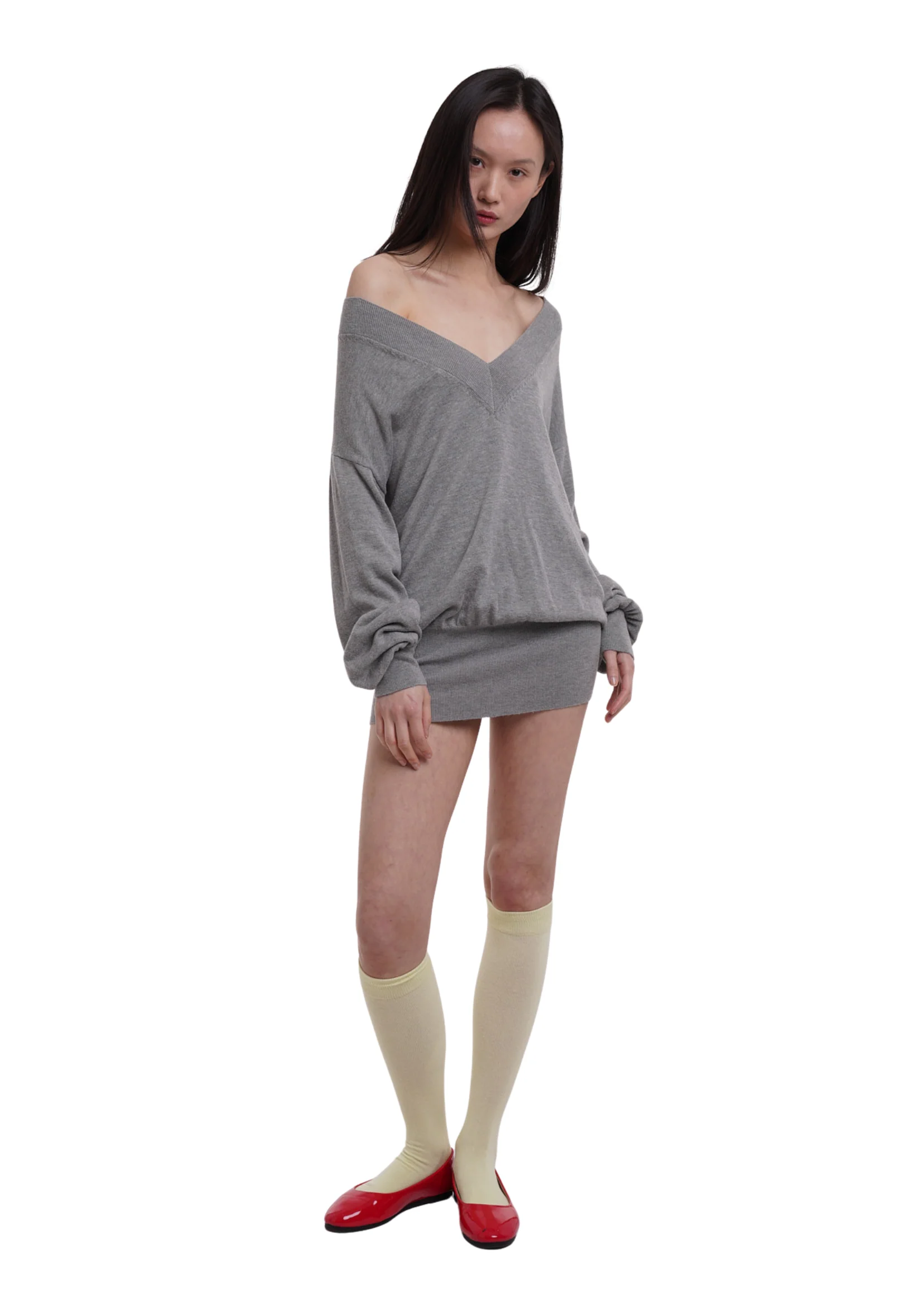 DEEP JUMPER IN GREY MARL - Image 4