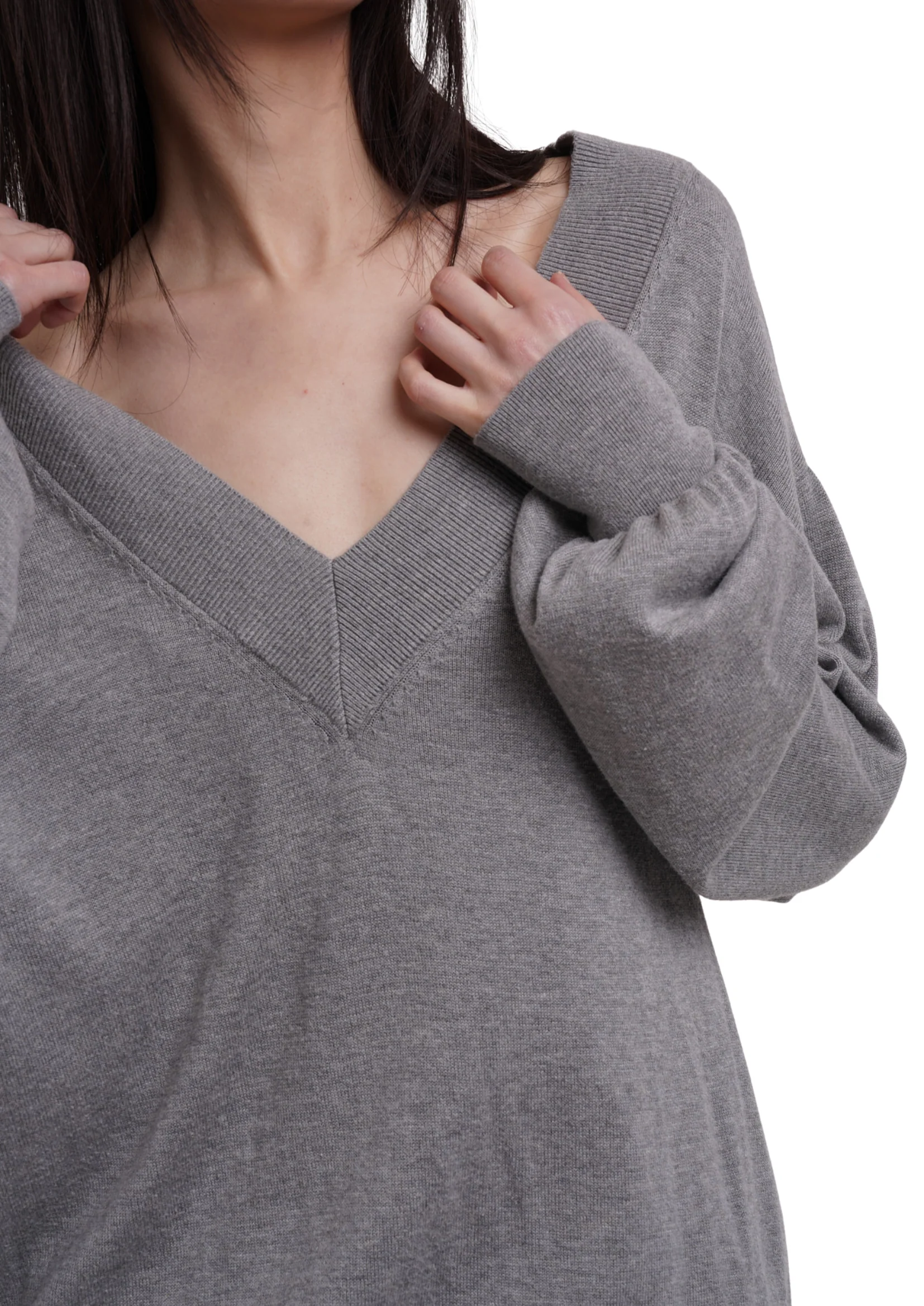 DEEP JUMPER IN GREY MARL - Image 6