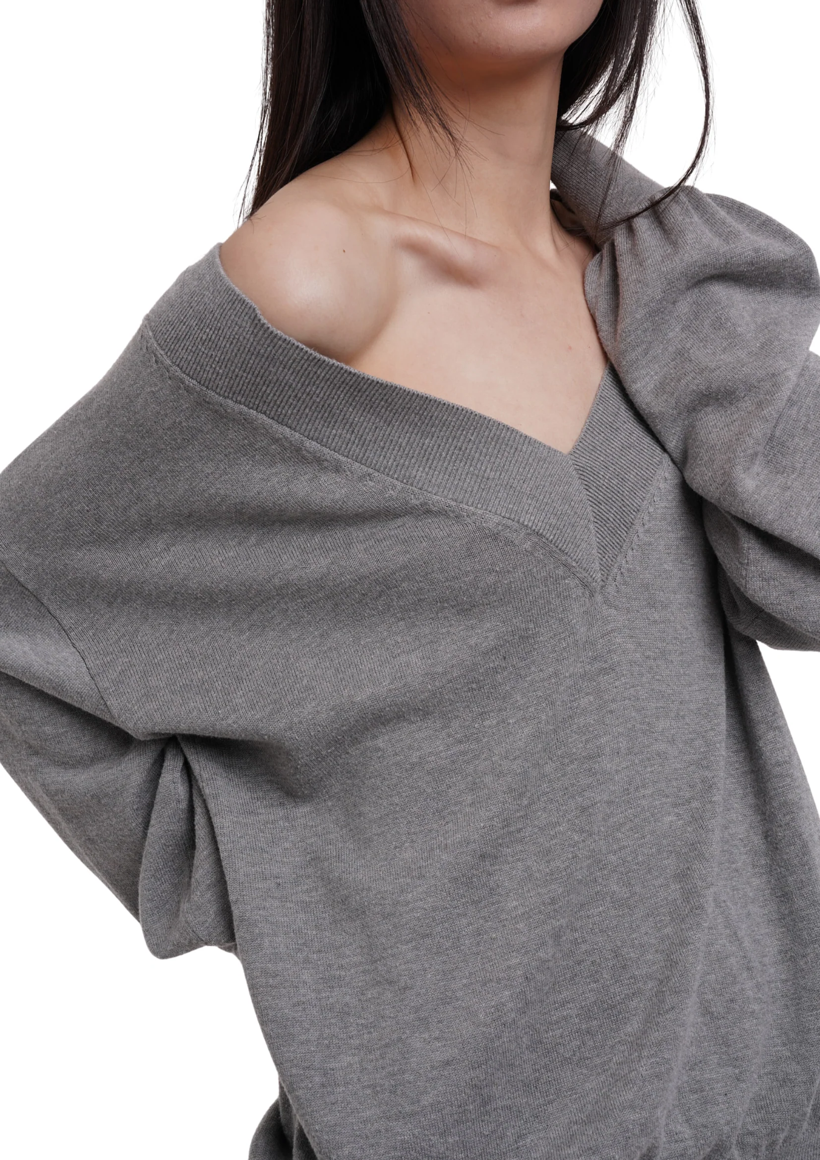 DEEP JUMPER IN GREY MARL - Image 8