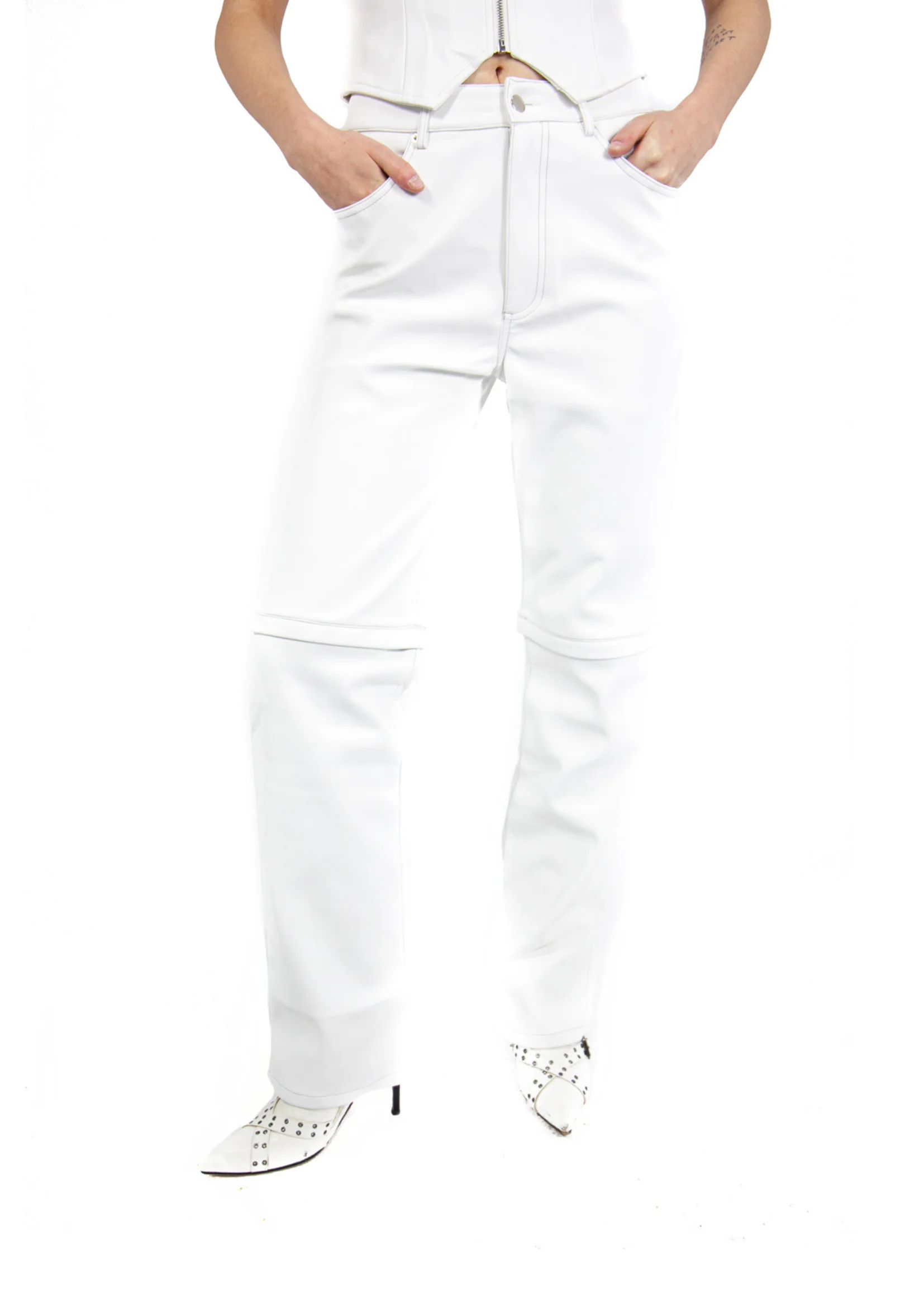 DETACH TROUSERS IN WHITE - Image 3