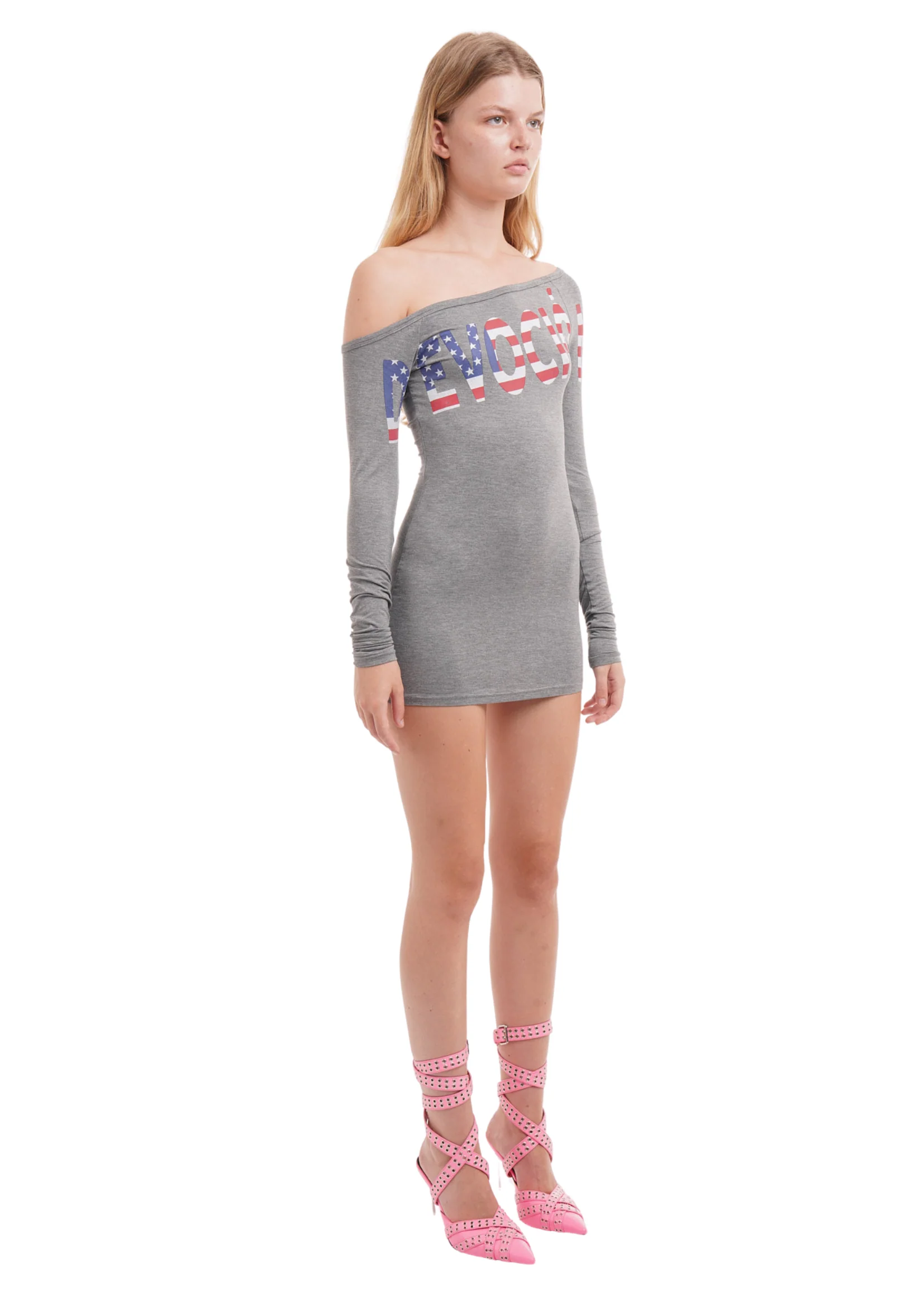 DEVOCIÓN DRESS IN GREY USA - Image 4