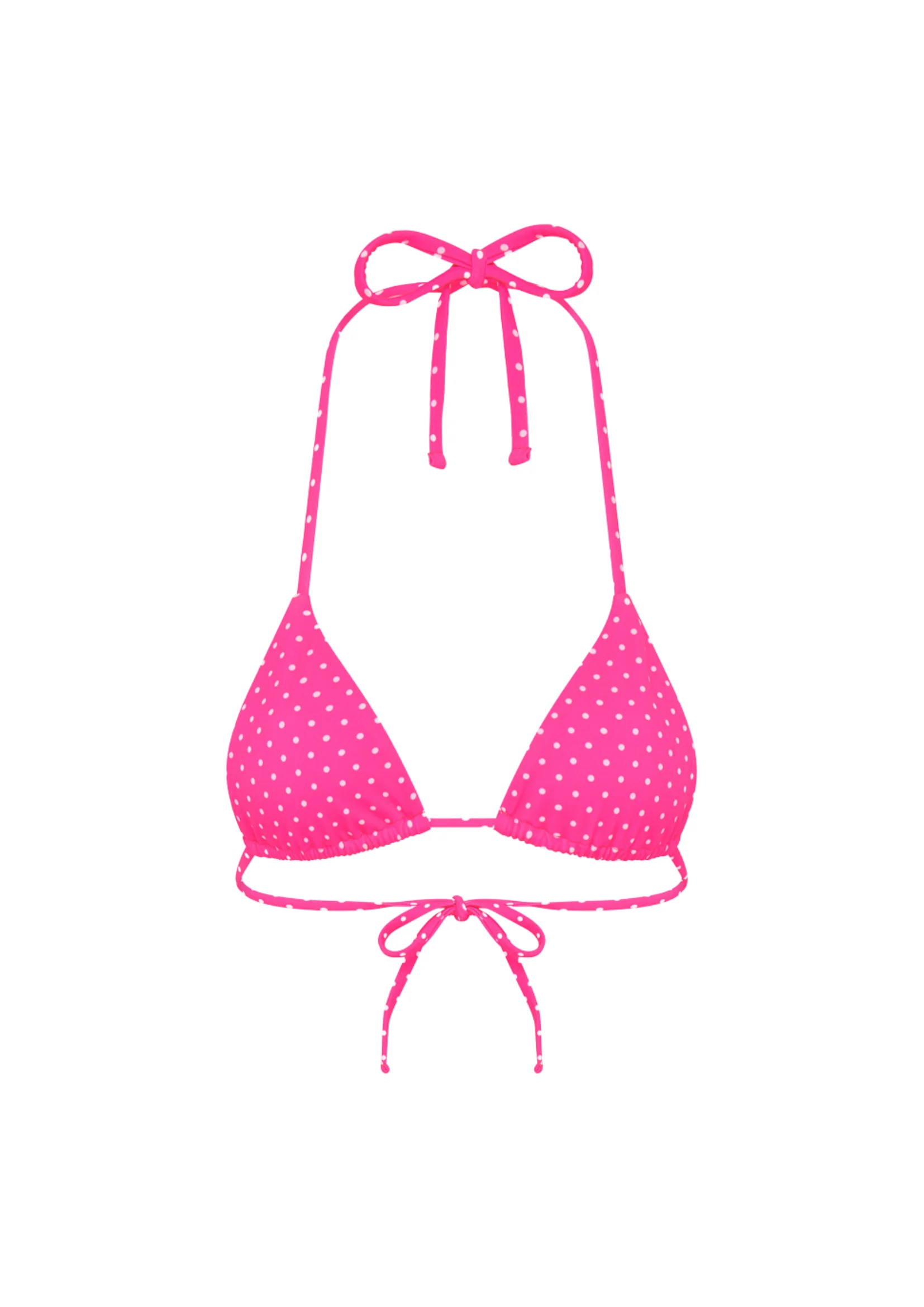 DOTS TRIANGLE TOP IN PINK - Image 2