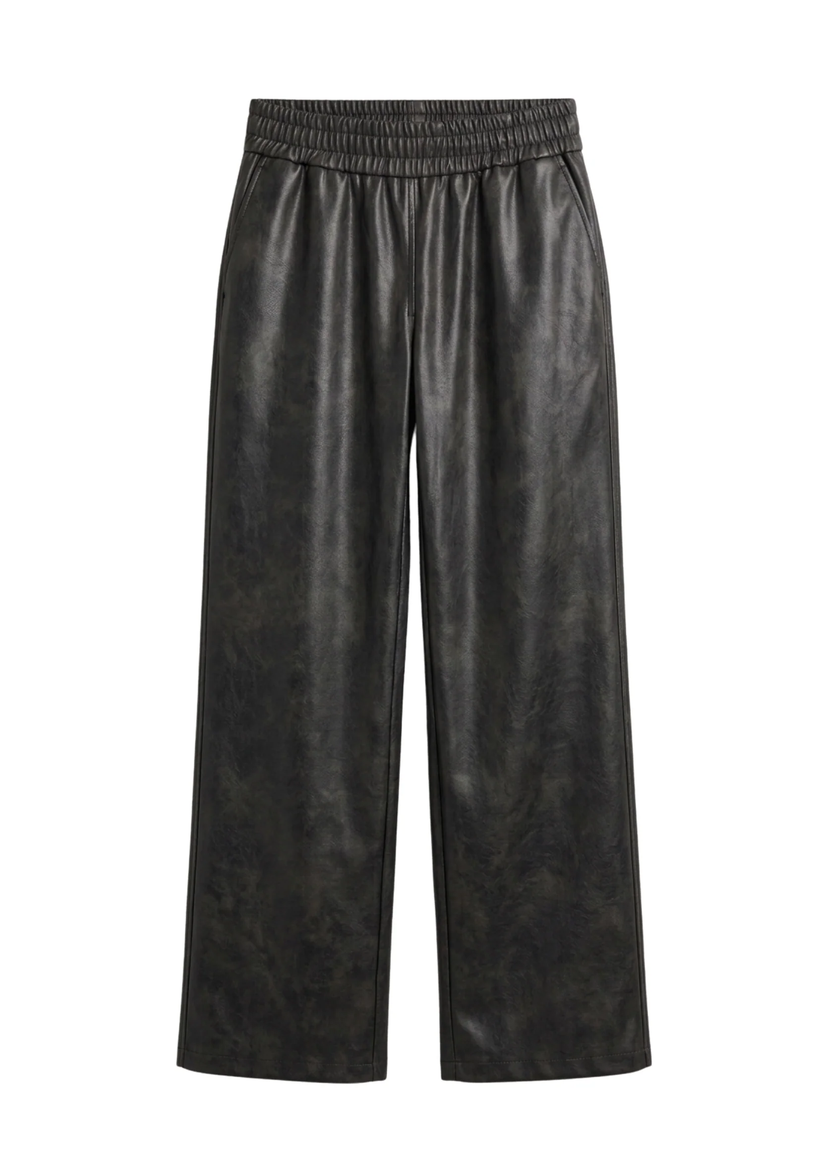 ELASTIC FAUX LEATHER TROUSERS - Image 7