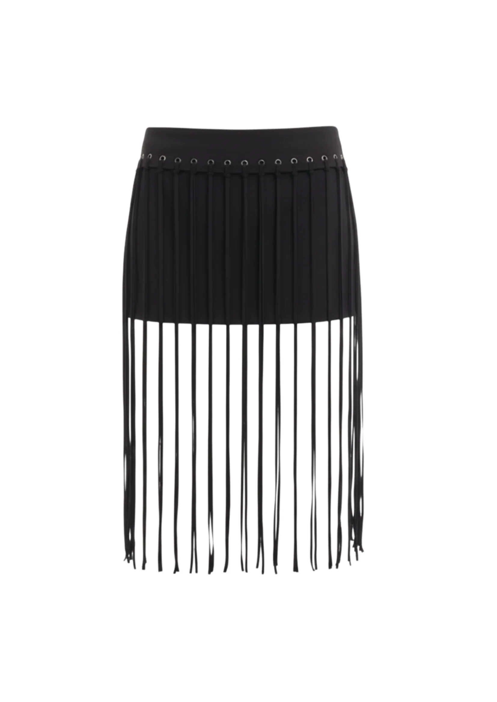 FRINGE SWIM SKIRT IN BLACK - Image 8