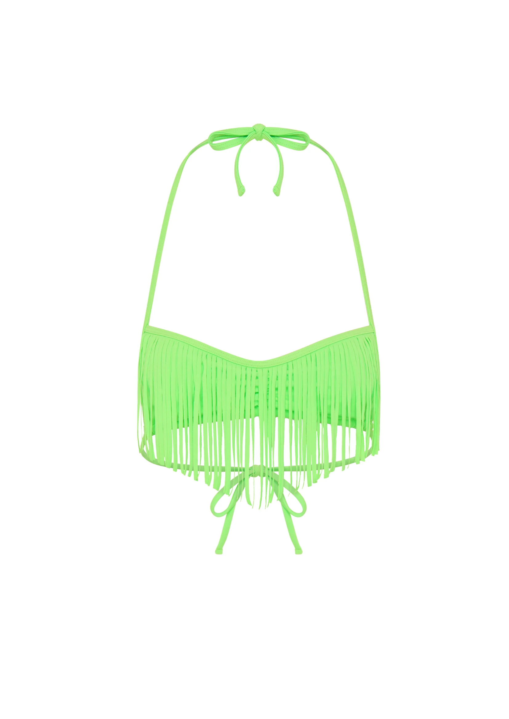 FRINGE TOP IN NEON GREEN - Image 5