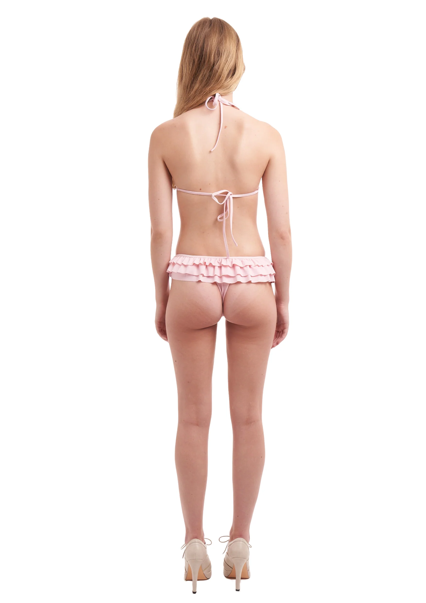 GARTER BIKINI IN BABY PINK - Image 2