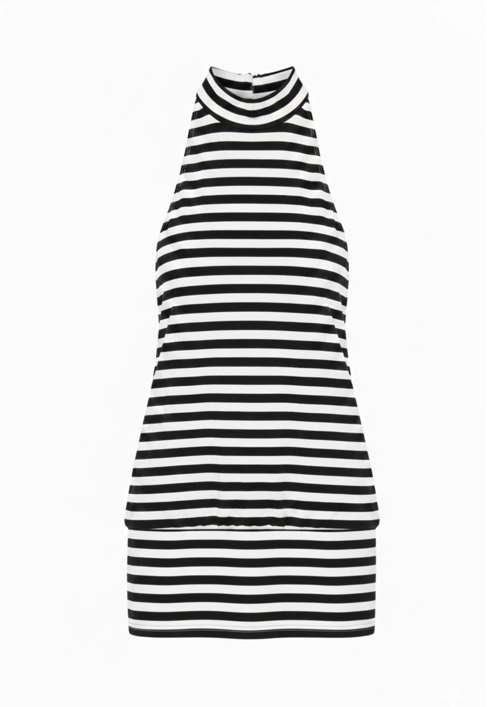 HALO DRESS IN BLACK & WHITE STRIPES - Image 2