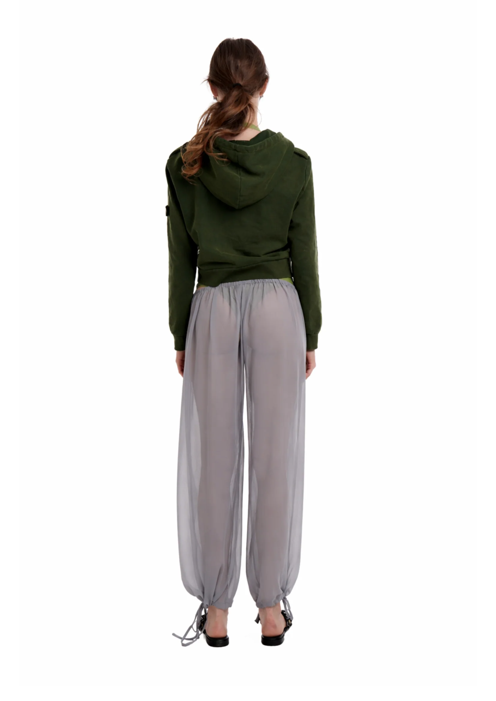 LENA TROUSERS IN DARK GREY - Image 3