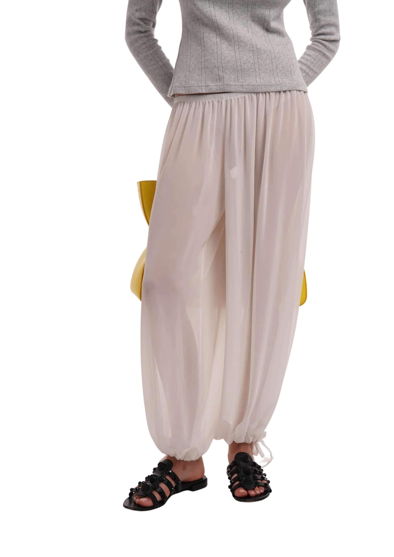 LENA TROUSERS IN GHOST - Image 2