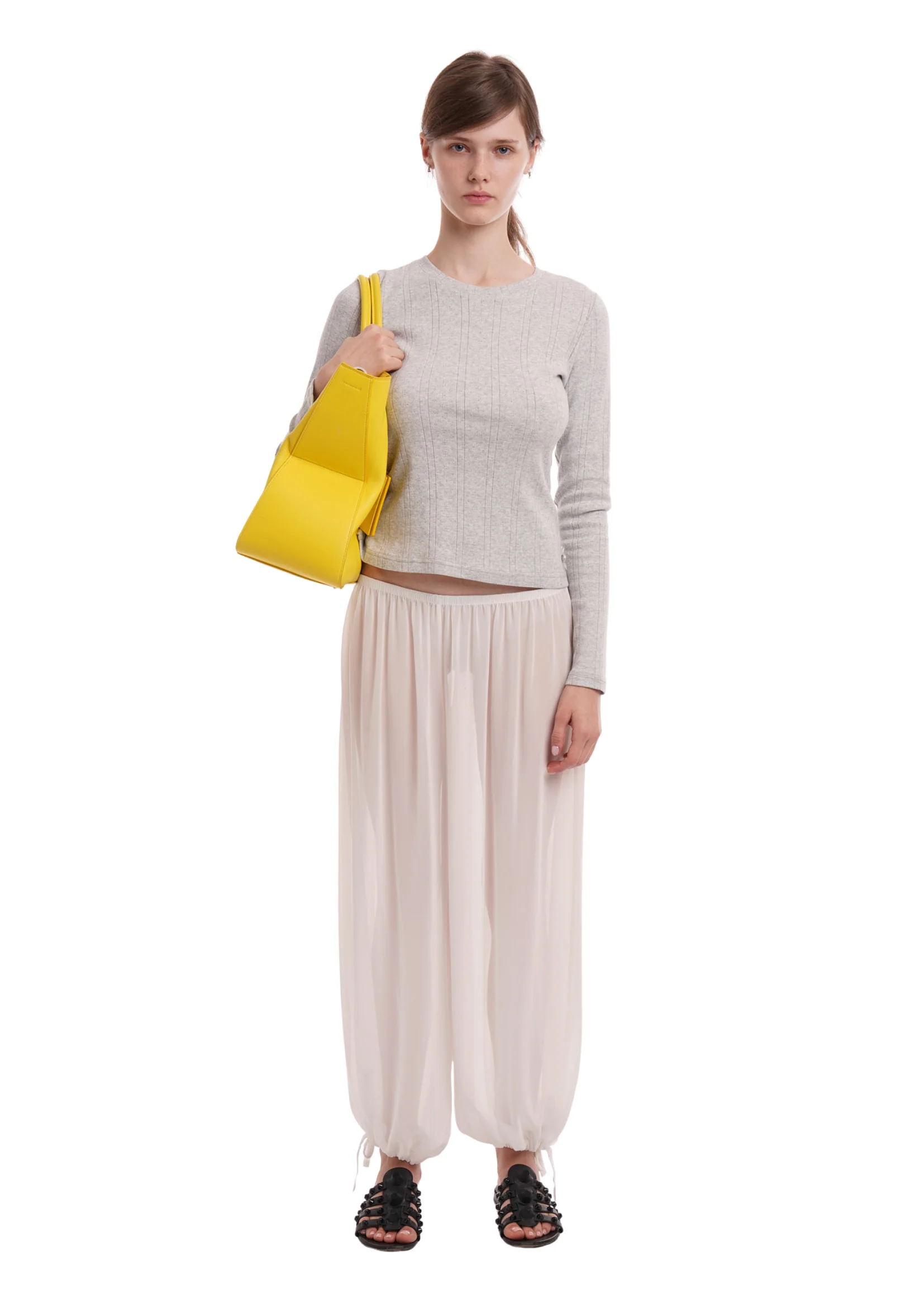 LENA TROUSERS IN GHOST - Image 3