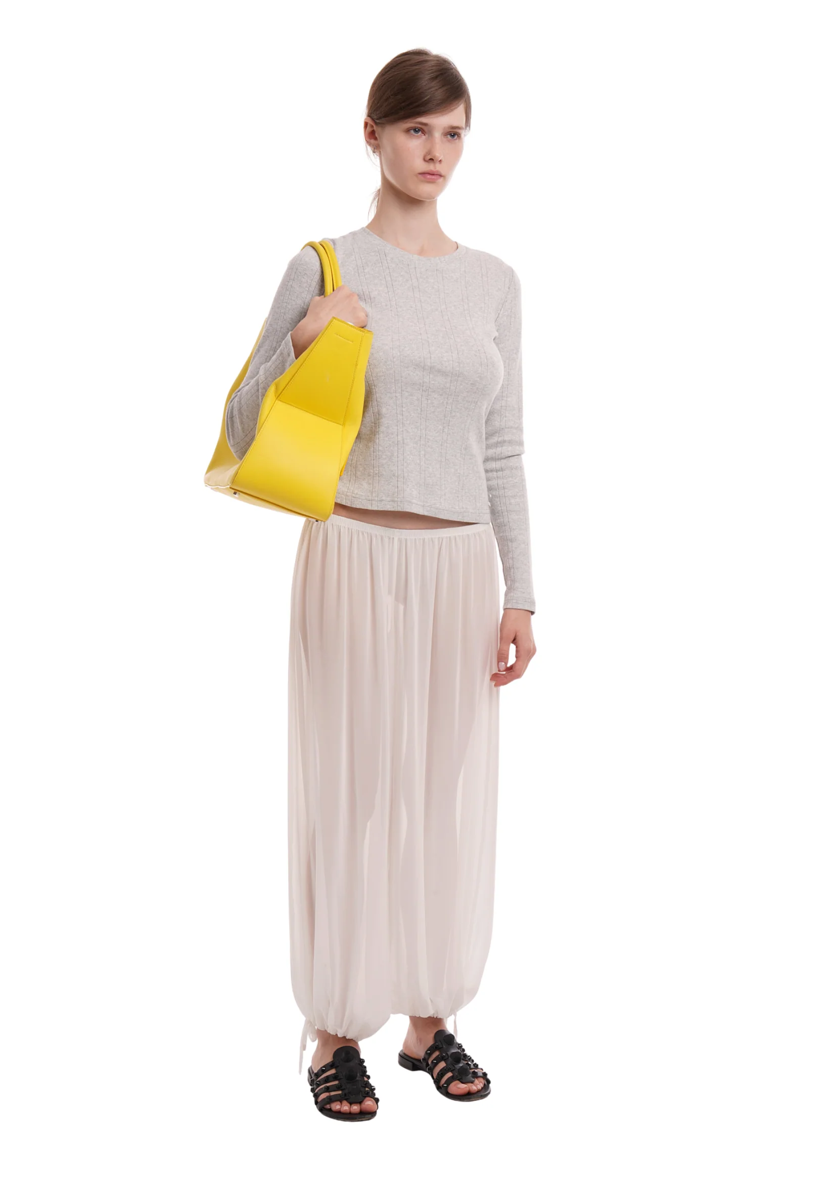 LENA TROUSERS IN GHOST - Image 4