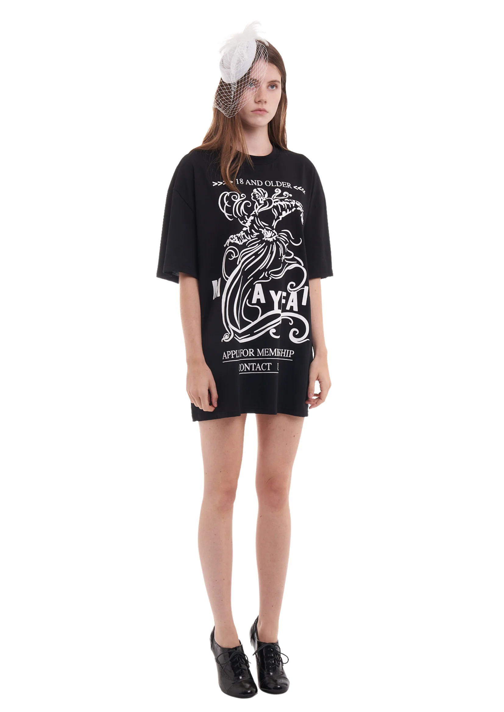MAYFAIR OVERSIZED T-SHIRT IN BLACK - Image 3