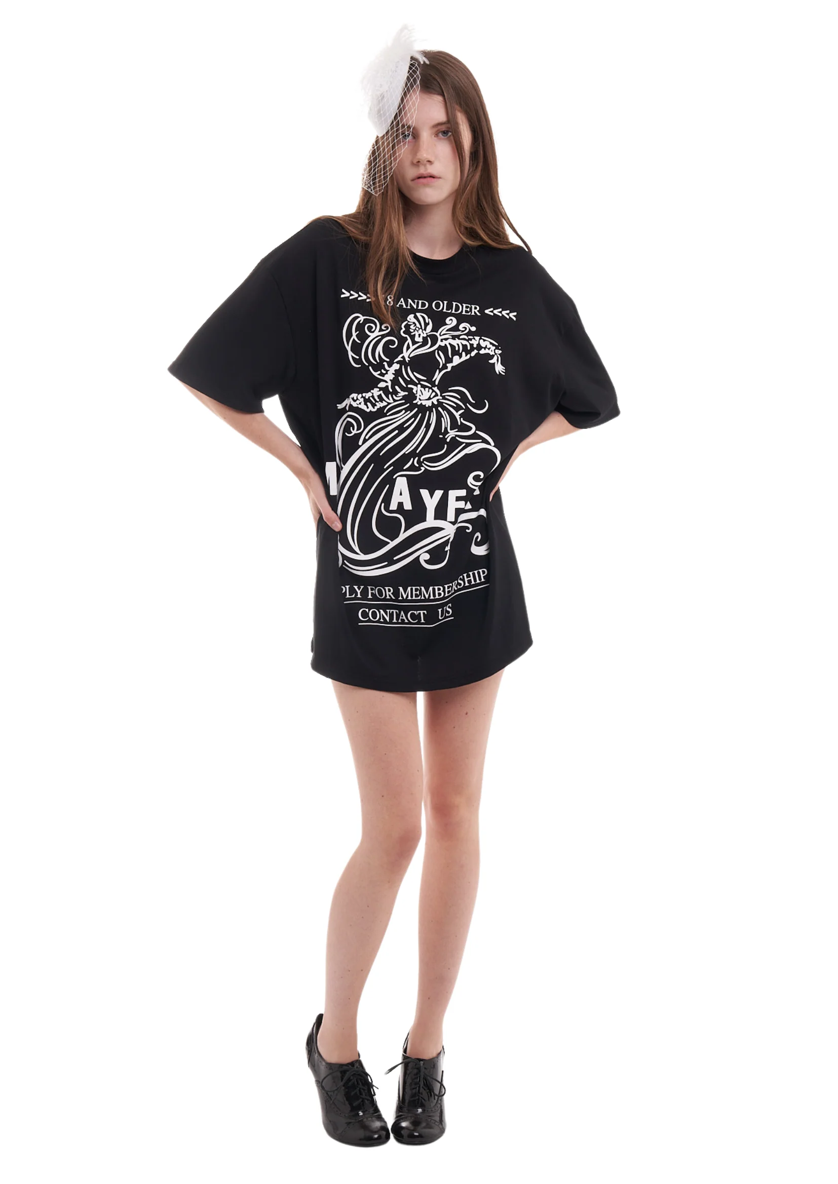 MAYFAIR OVERSIZED T-SHIRT IN BLACK - Image 5