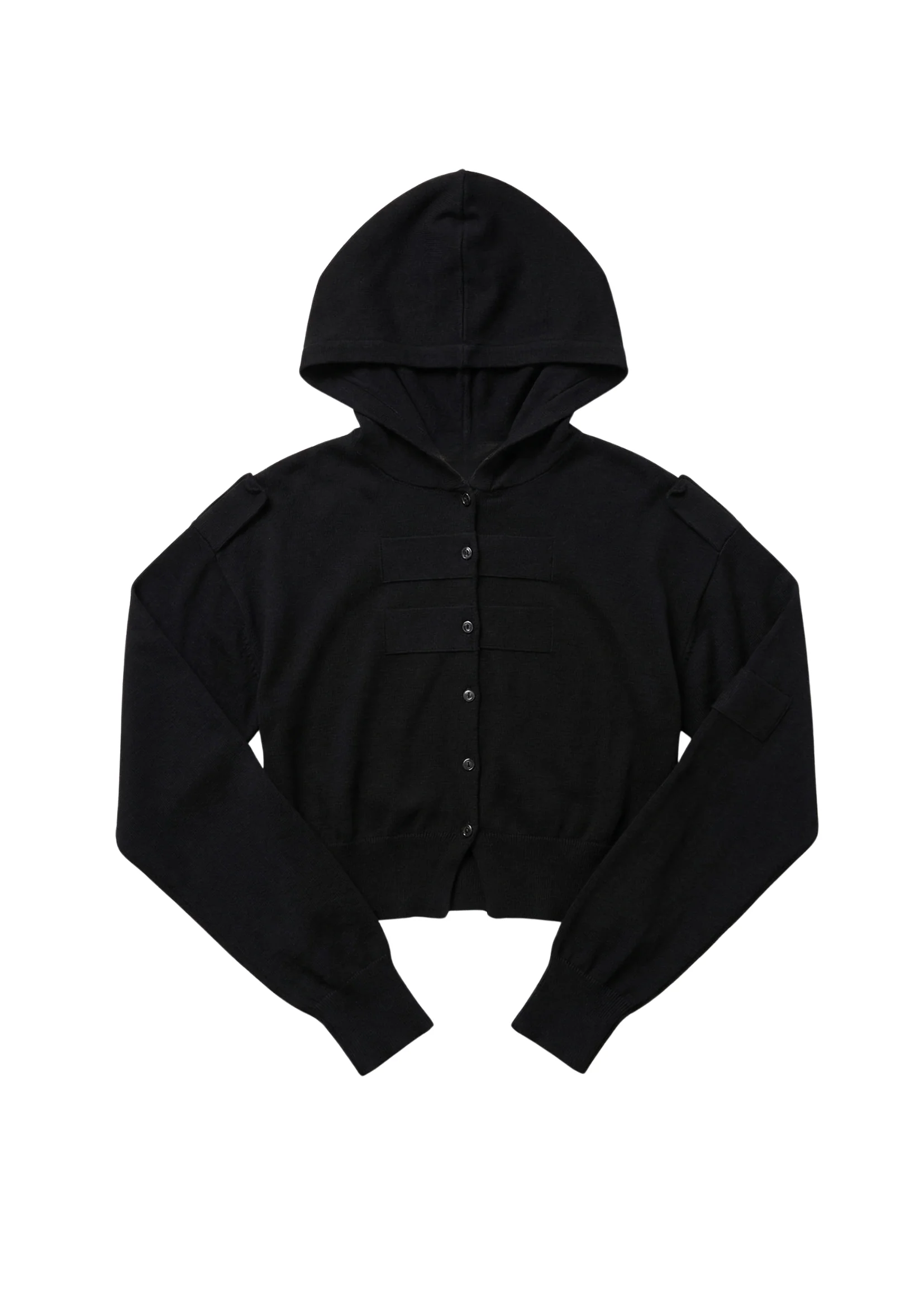 MILITARY CARDI IN BLACK - Image 2