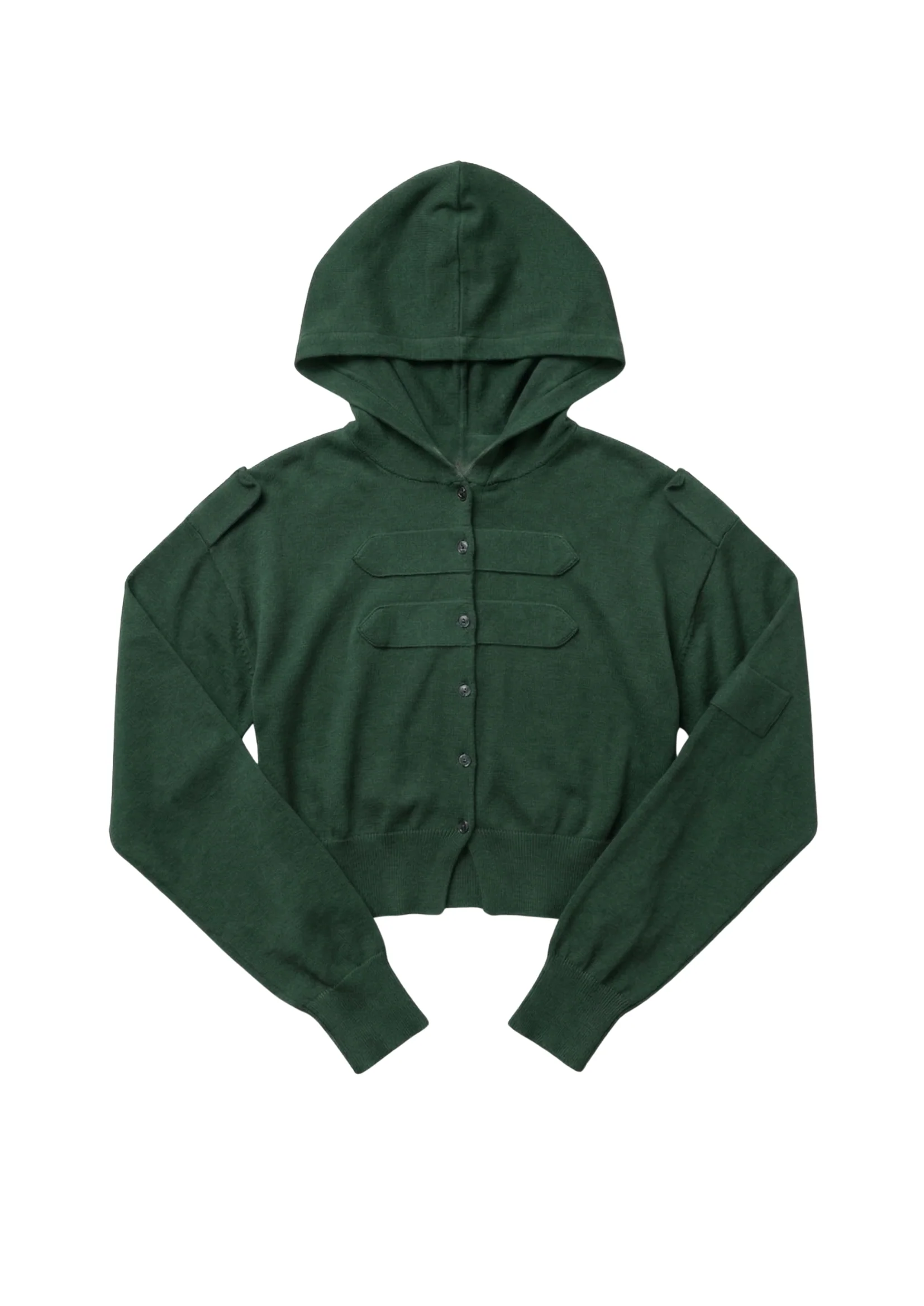 MILITARY CARDI IN KHAKI - Image 4
