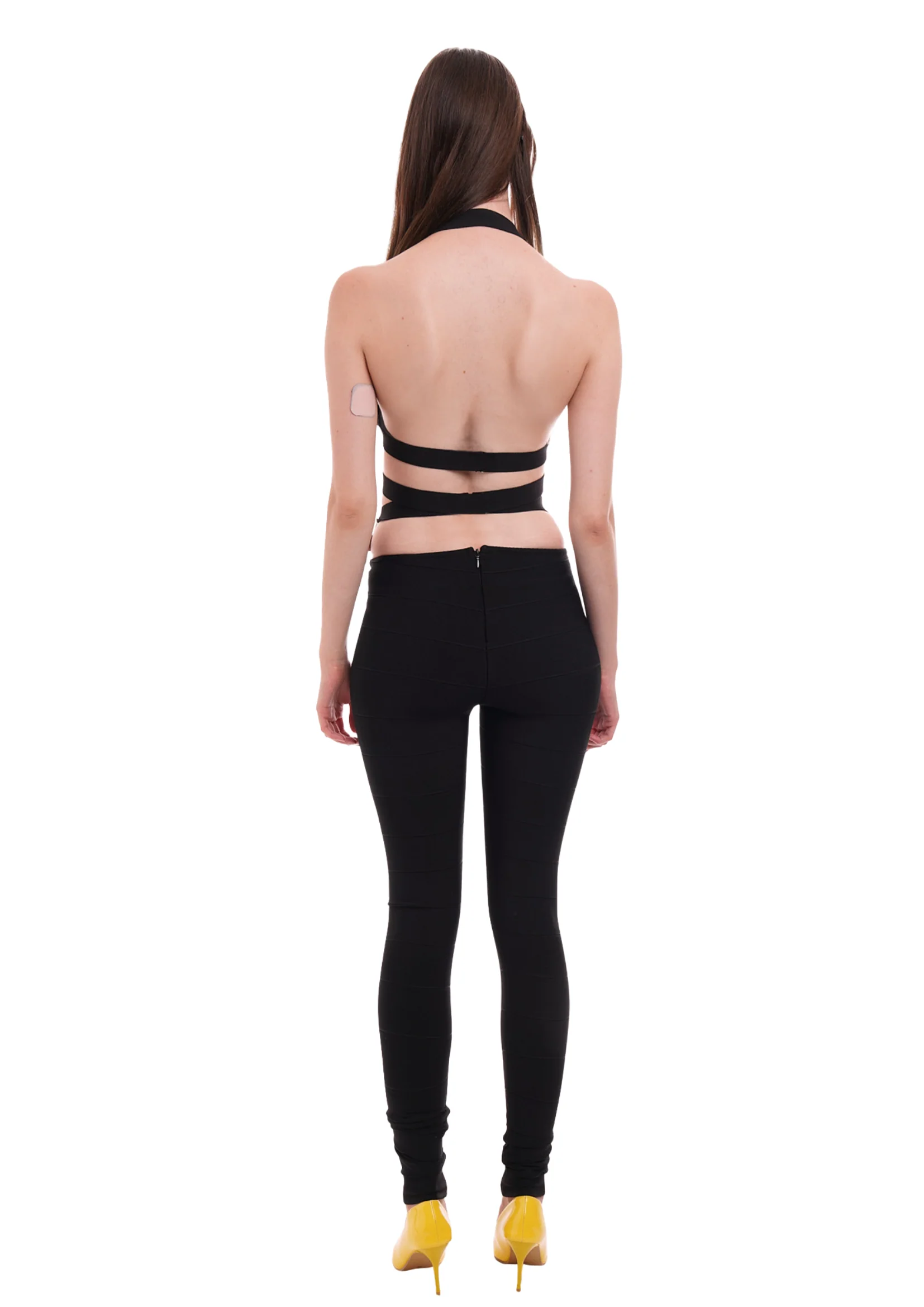 MUSE BANDAGE JUMPSUIT IN BLACK - Image 5
