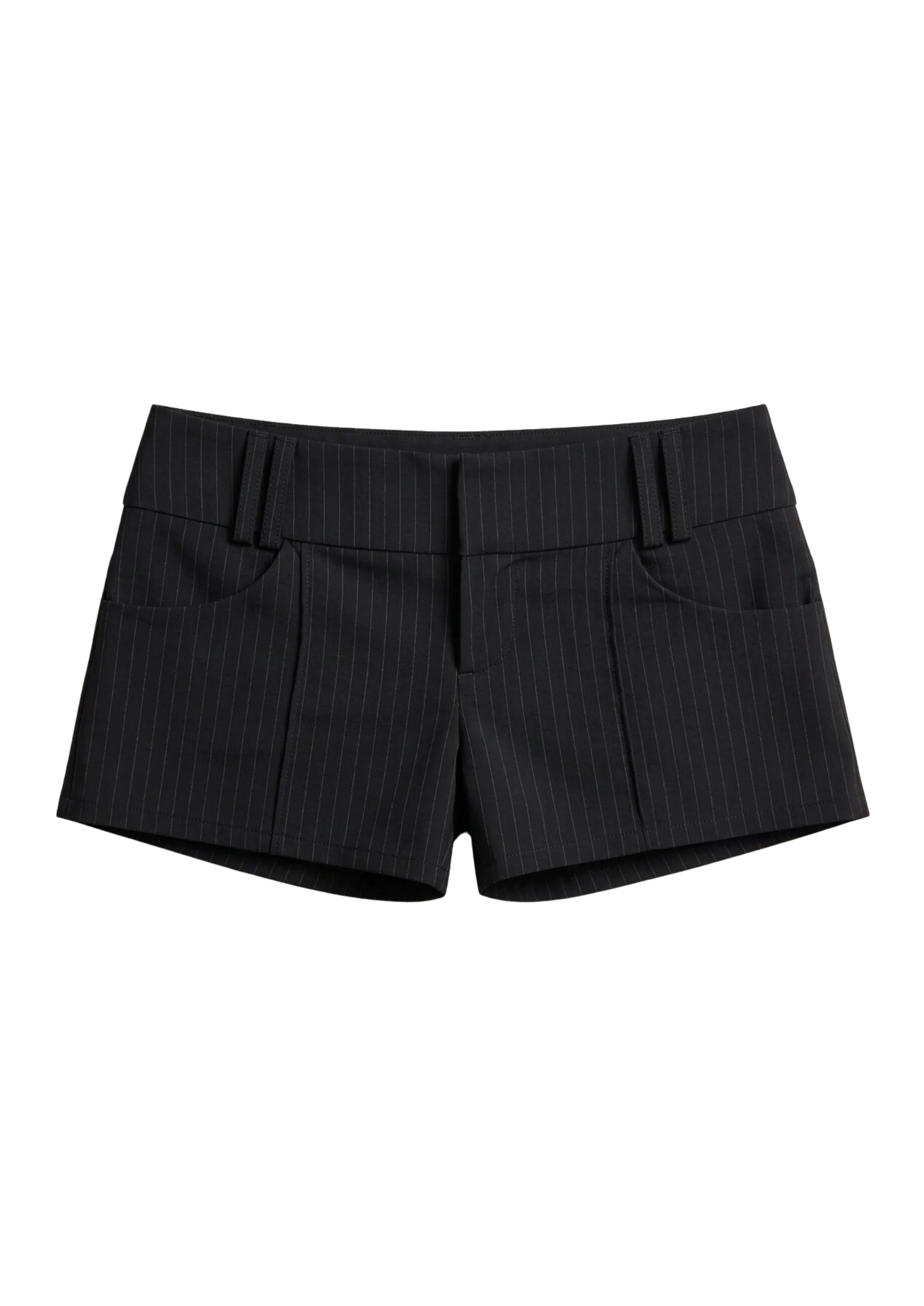 PINSTRIPE TAILORED MINI SHORTS - Image 2