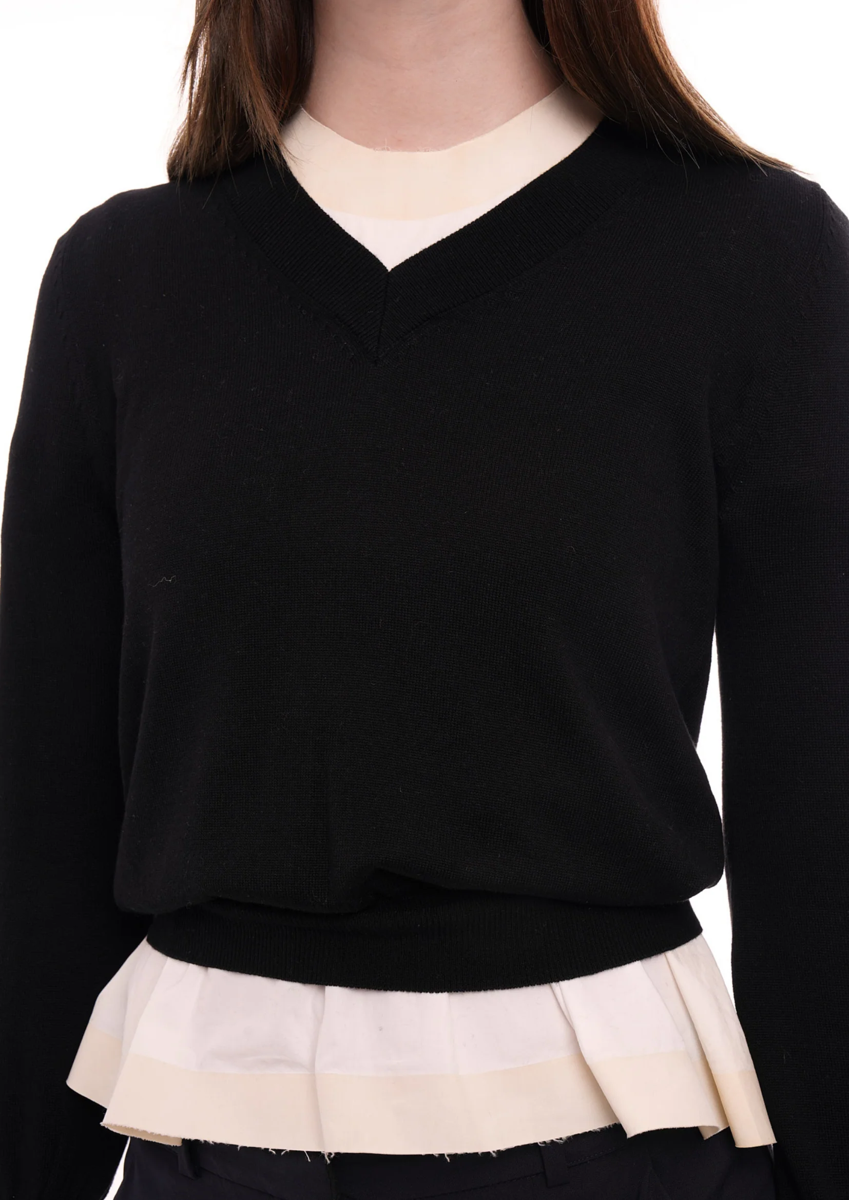 PULL OVER CROP IN BLACK - Image 4