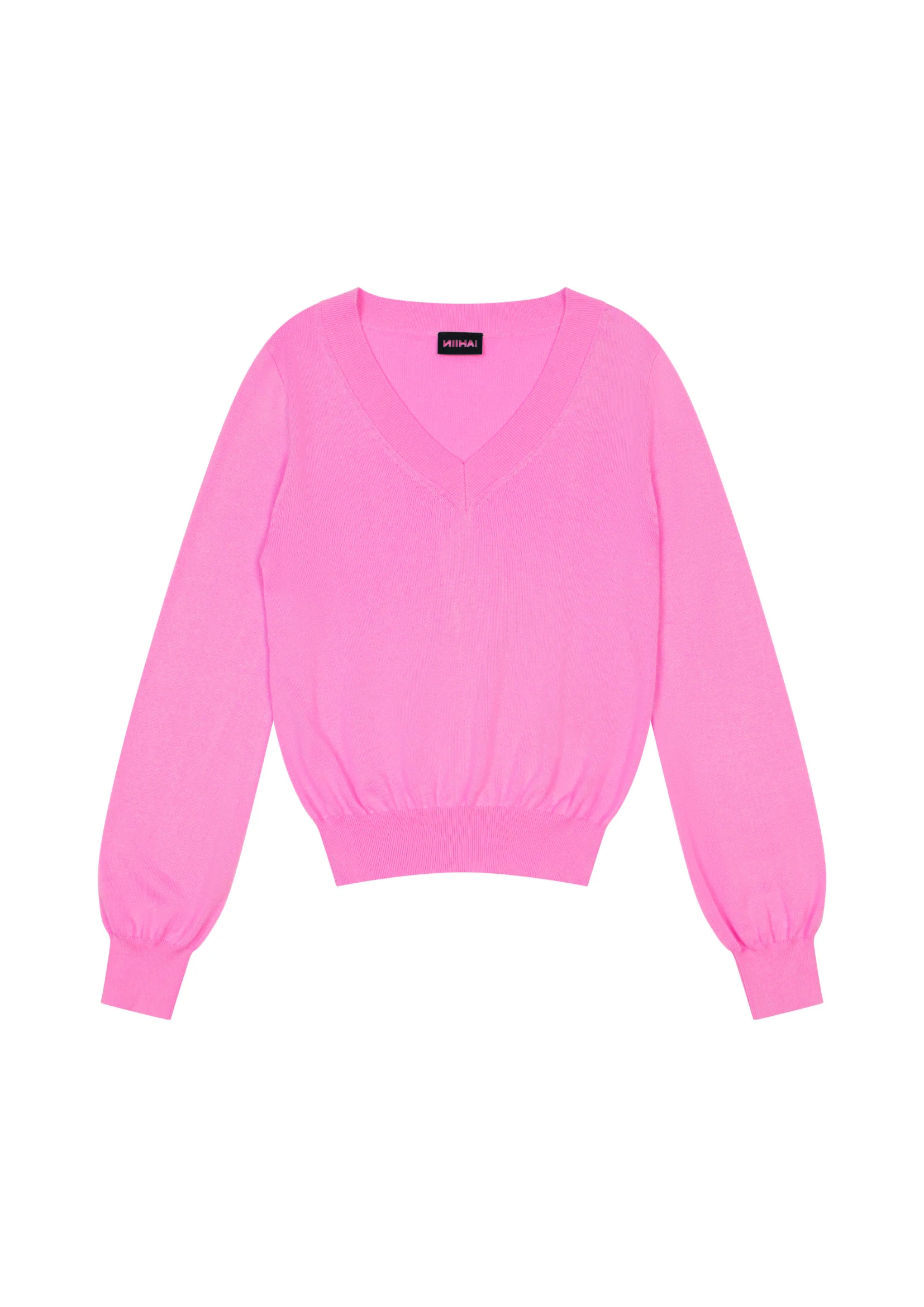 PULL OVER CROP IN PINK CRUSH
